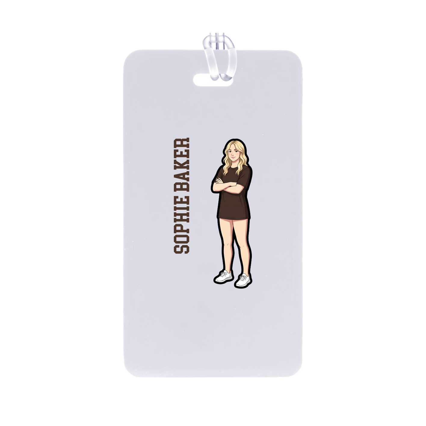 Bag Tag — Name Vertical in Classic