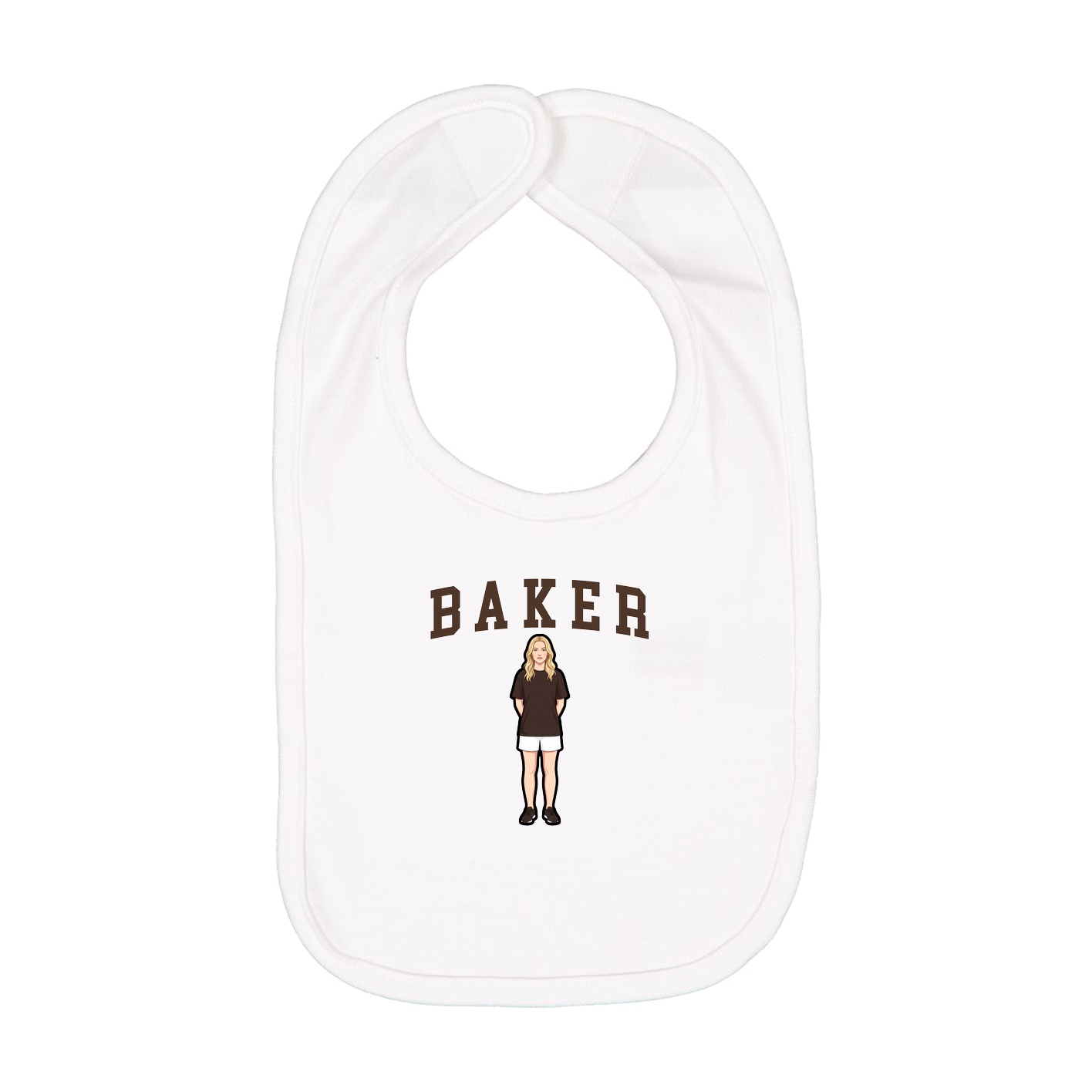 Infant Bib — Shirsey in White