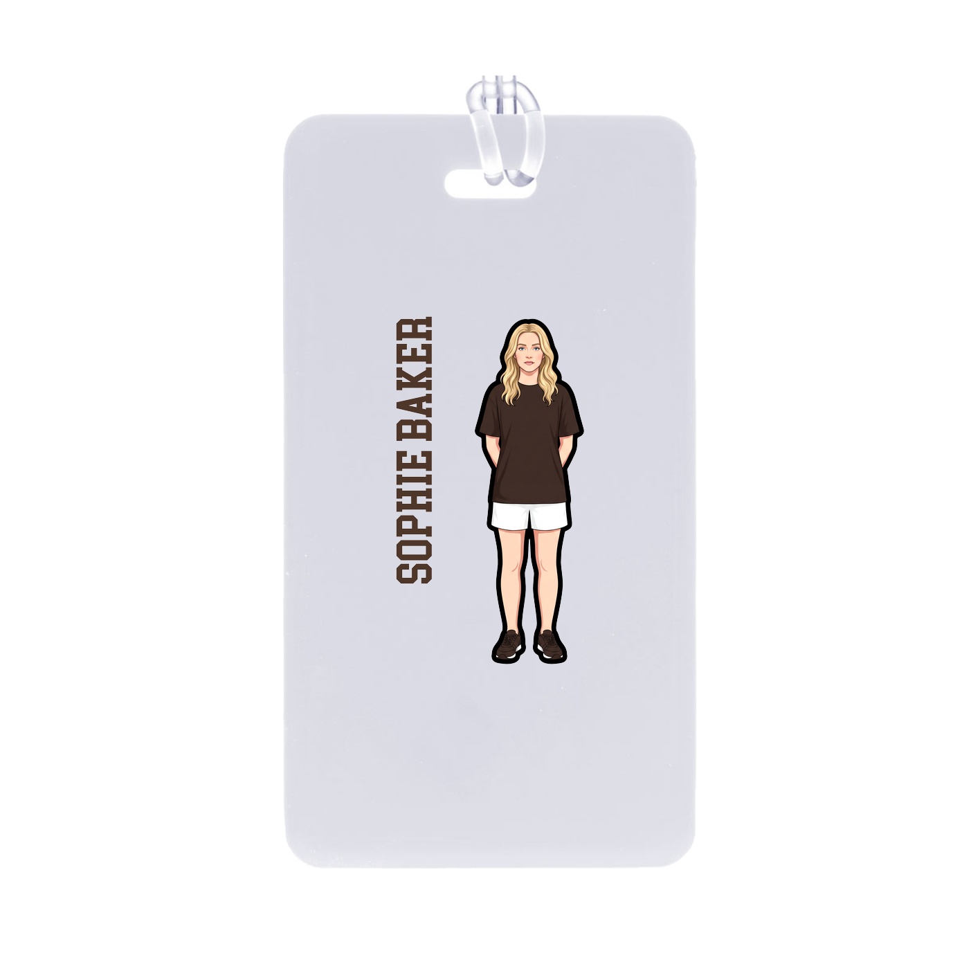 Bag Tag — Name Vertical in Classic