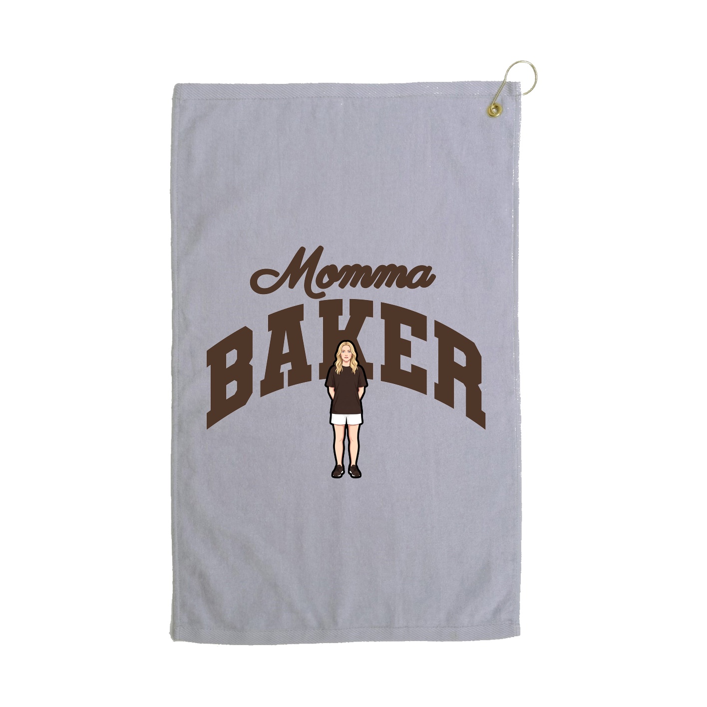 Golf Towel — Mothers Day Arch in Grey