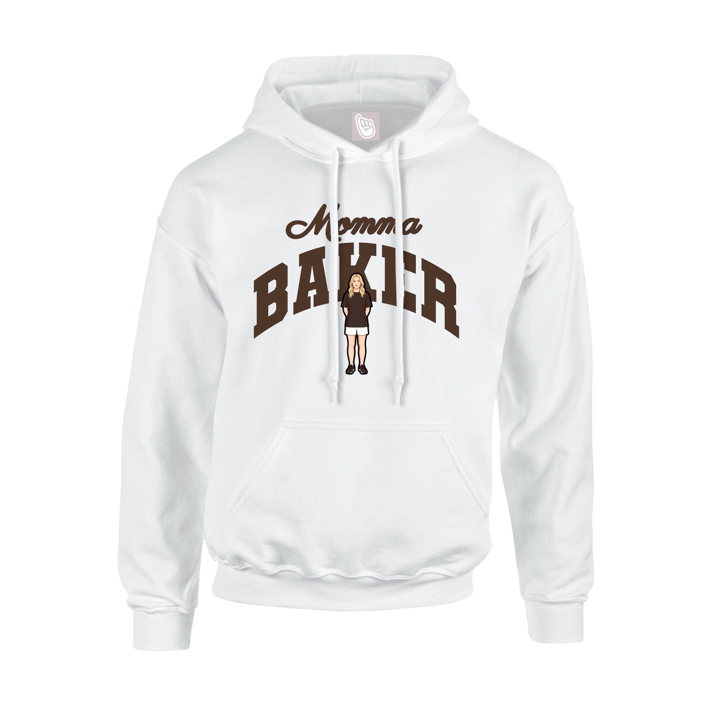 Hoodie — Mothers Day Arch in White
