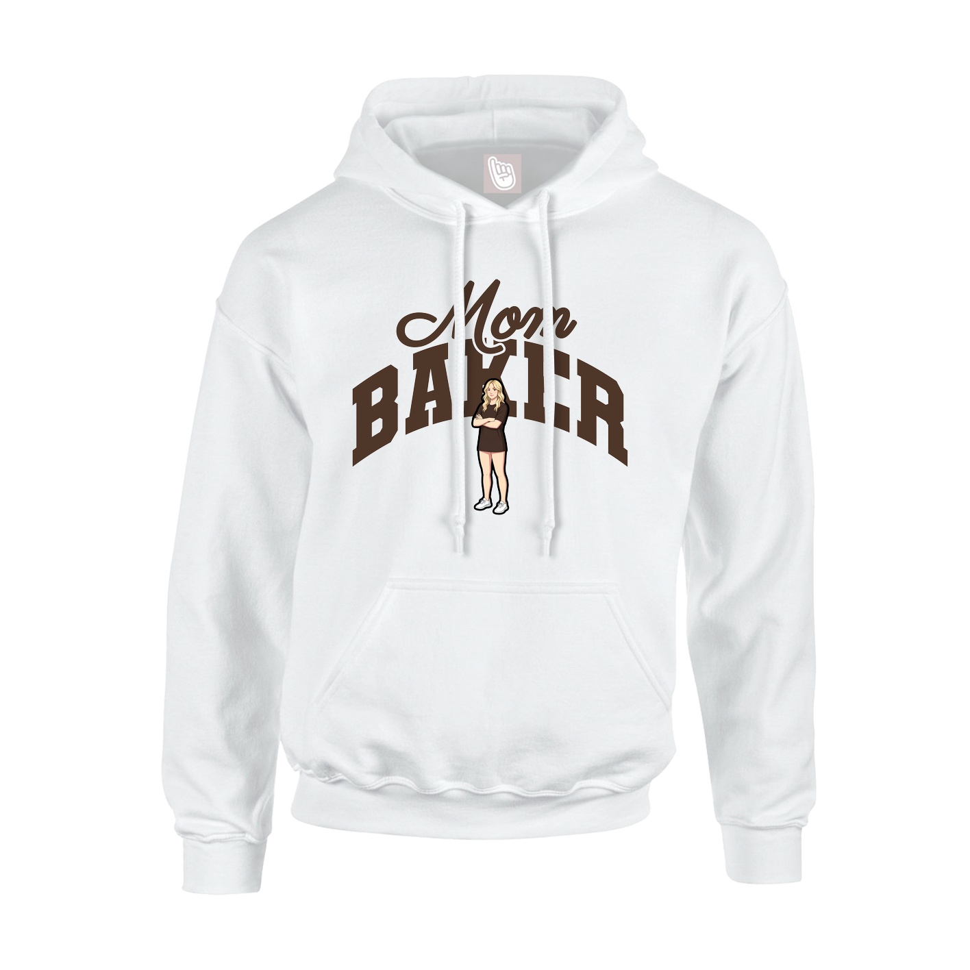 Hoodie — Mothers Day Arch in White