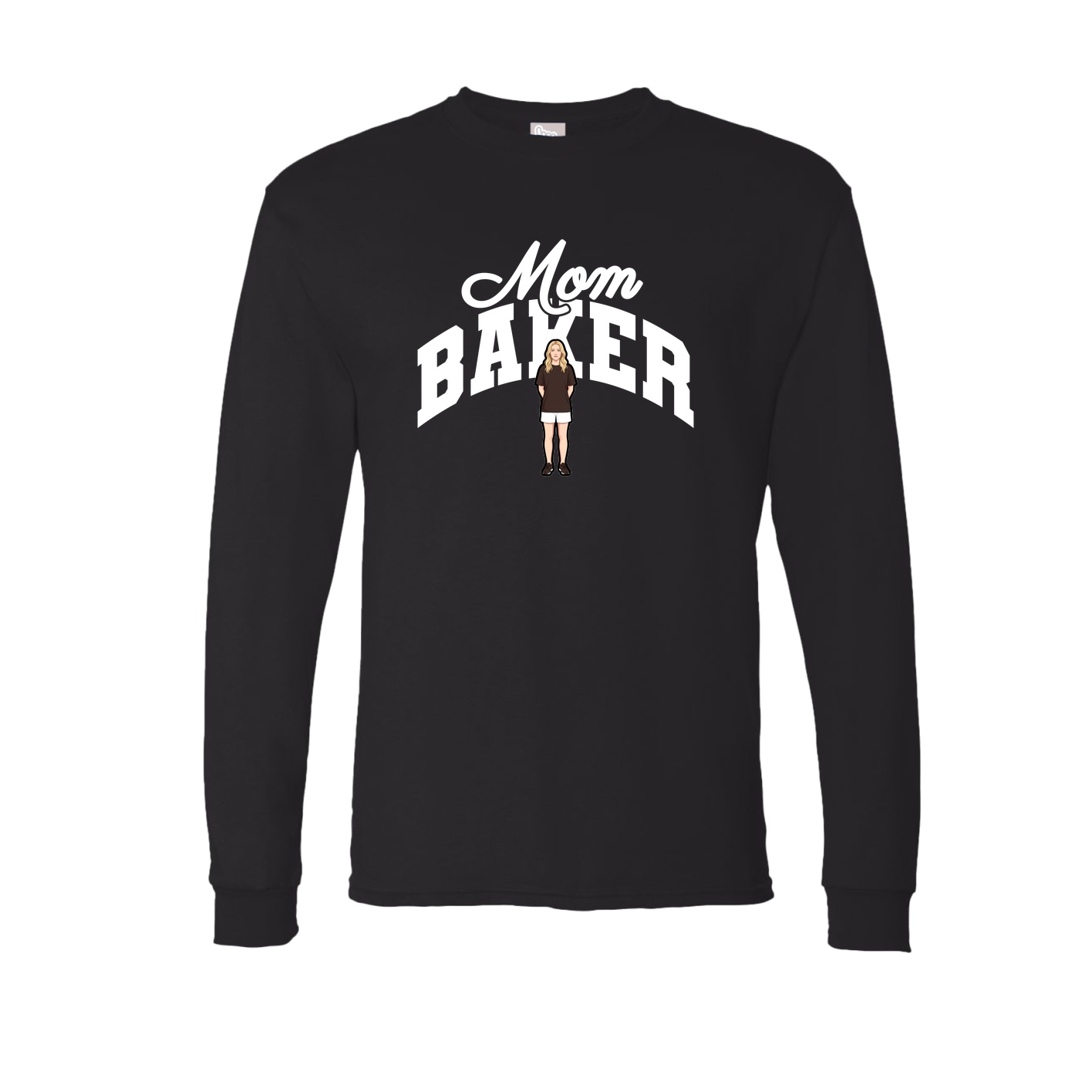 Long Sleeve Tee — Mothers Day Arch in Black