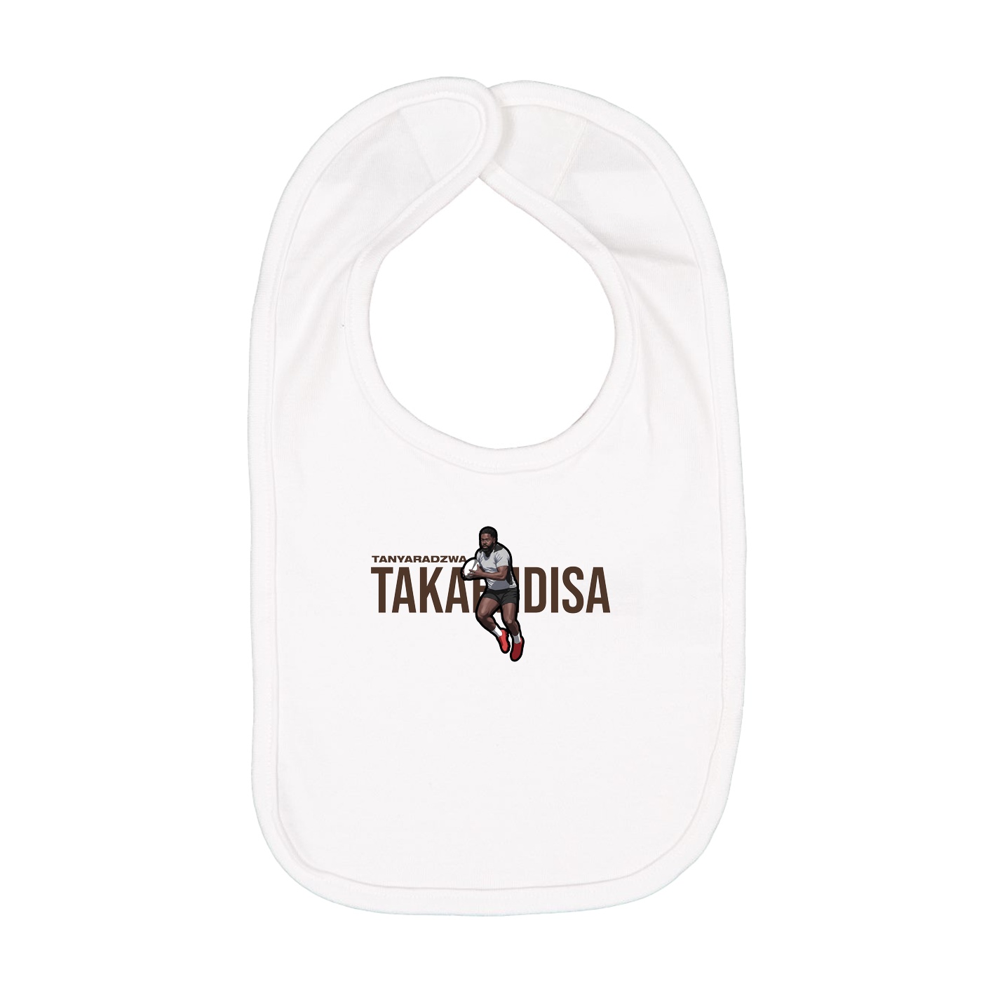 Infant Bib — Player Name in White