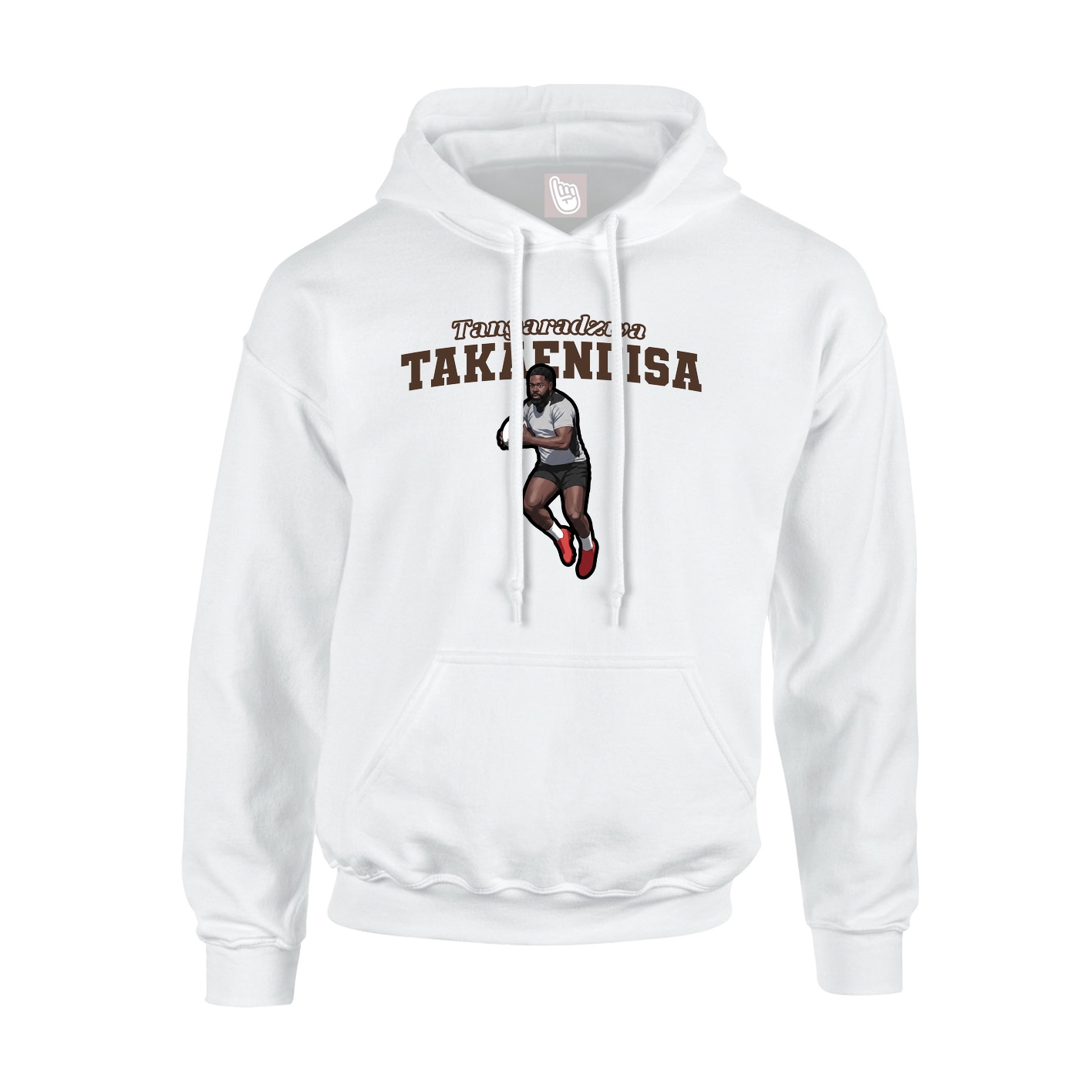 Hoodie — Name Arch in White
