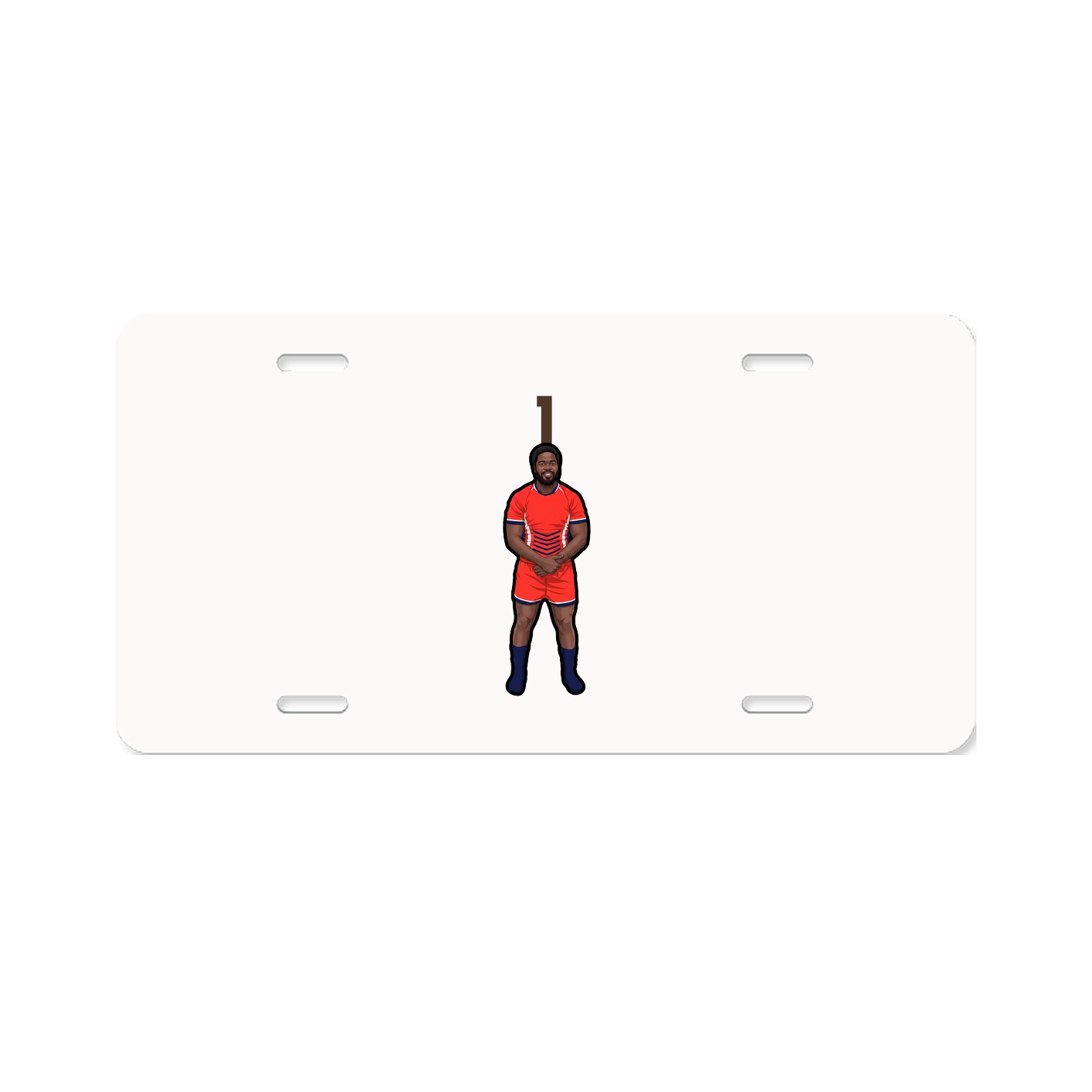 License Plate — Number Top in Classic
