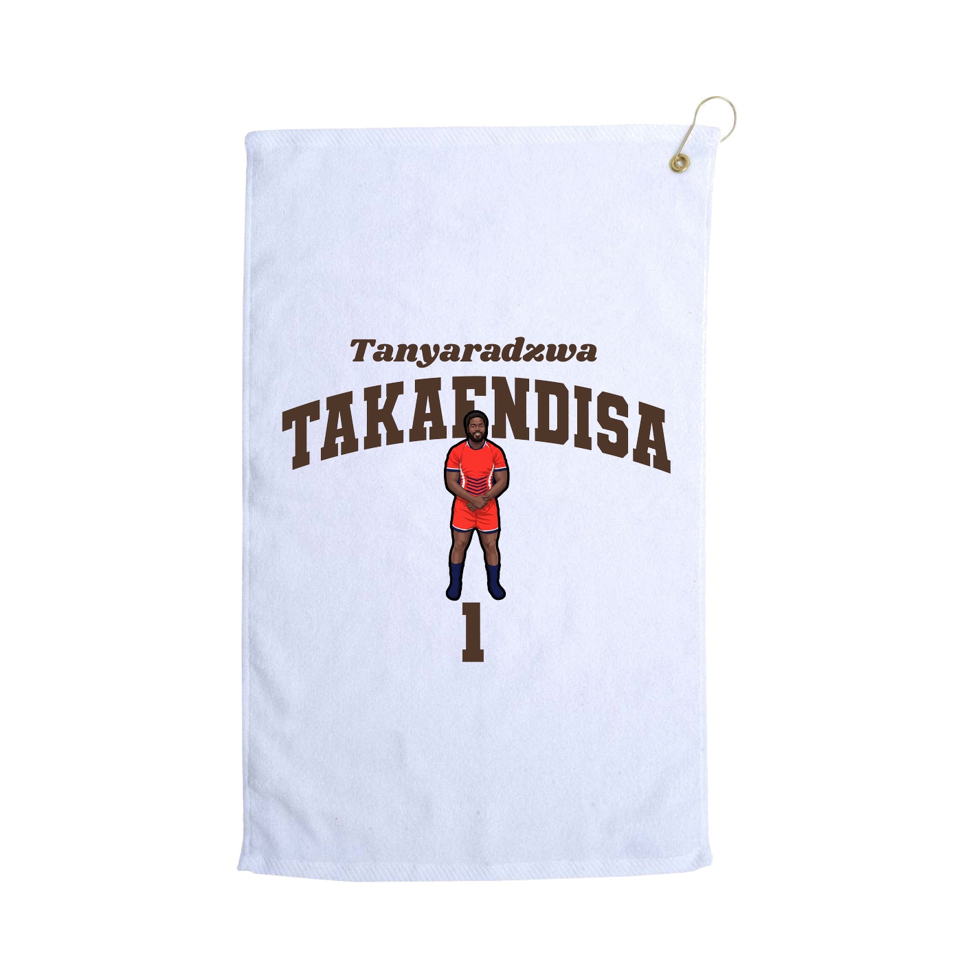 Golf Towel — Signature Arch in White