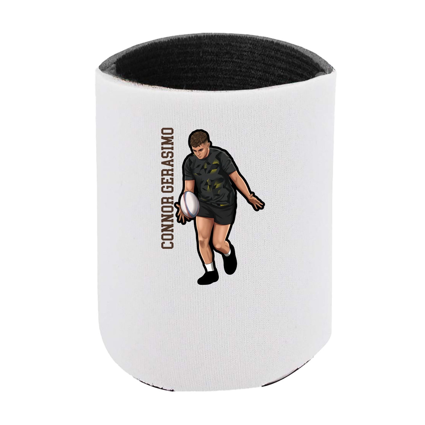 Can Holder — Name Vertical in White