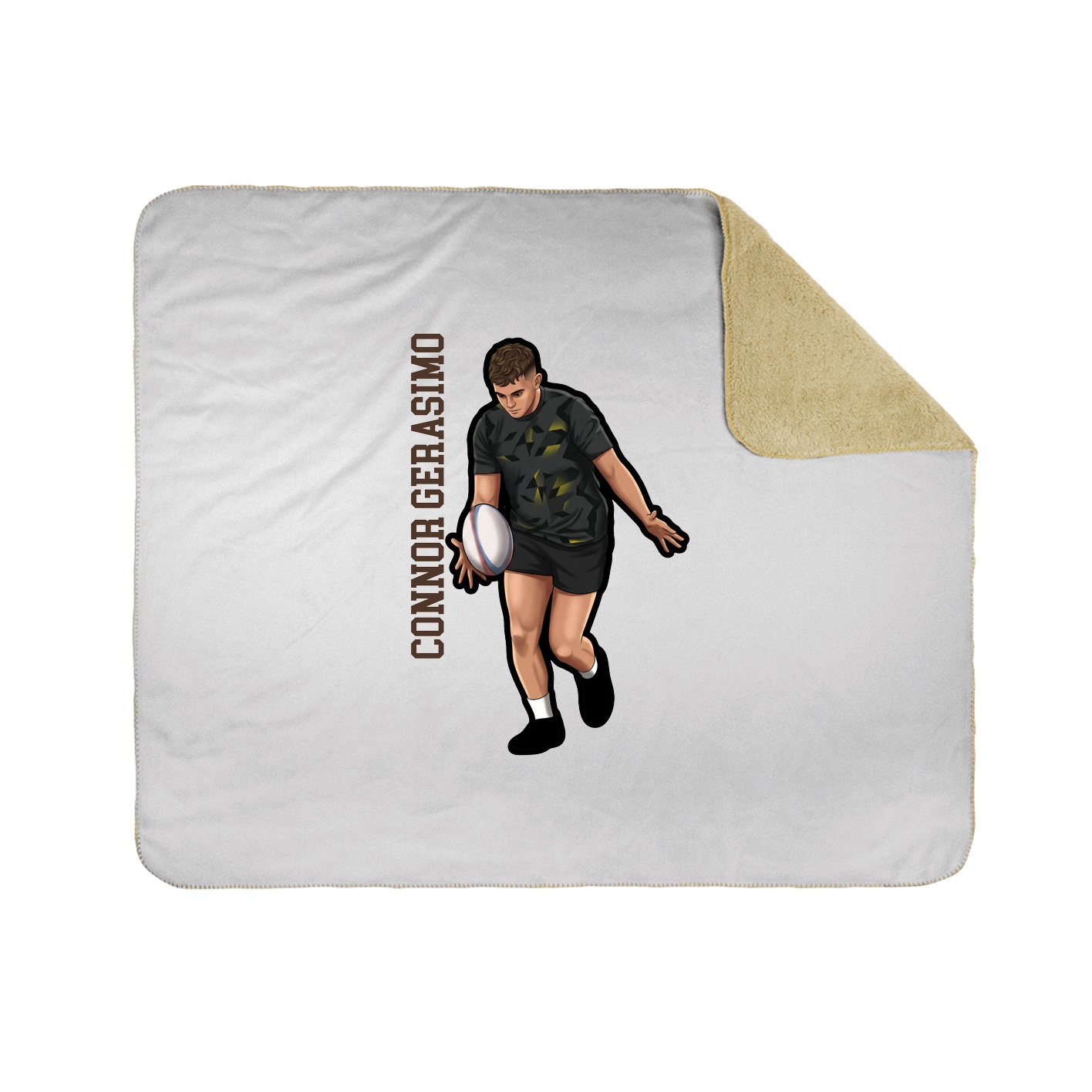 50x60 Sherpa Lined Throw Blanket