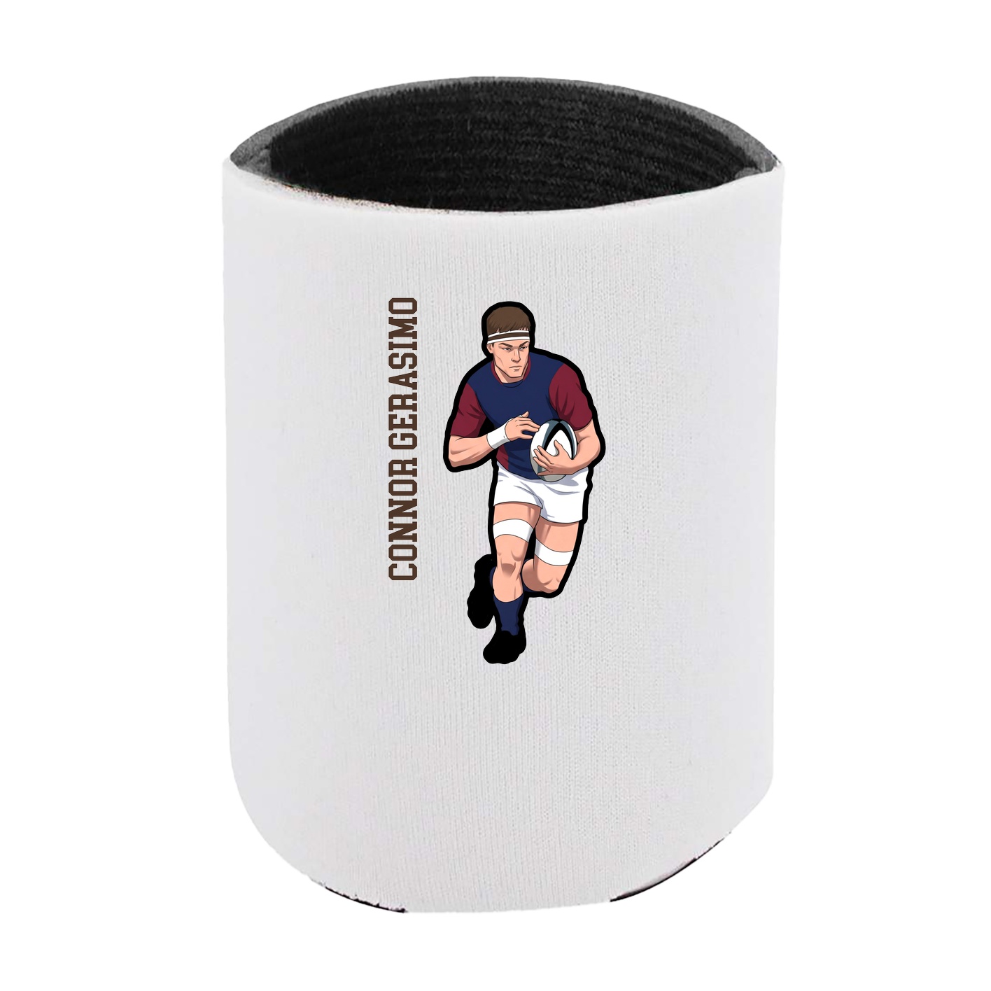 Can Holder — Name Vertical in White