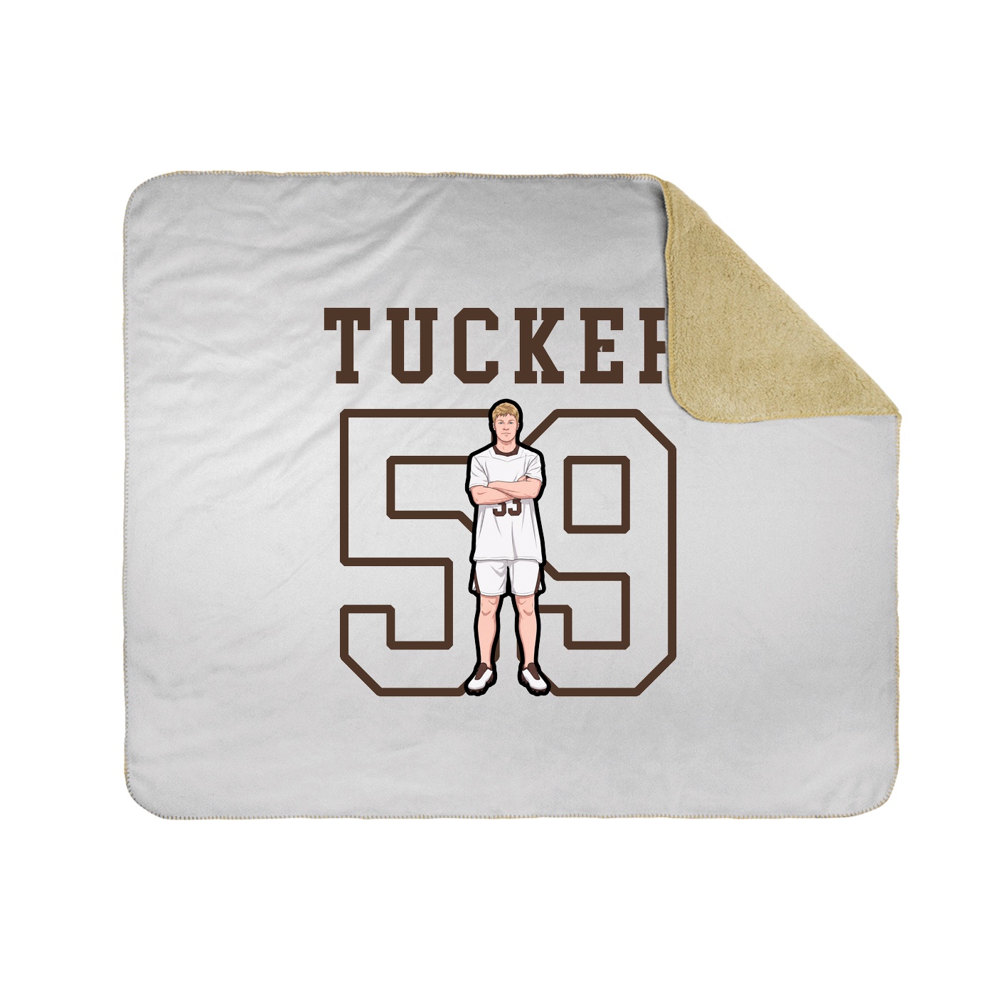 Throw Blanket — Shirsey in White