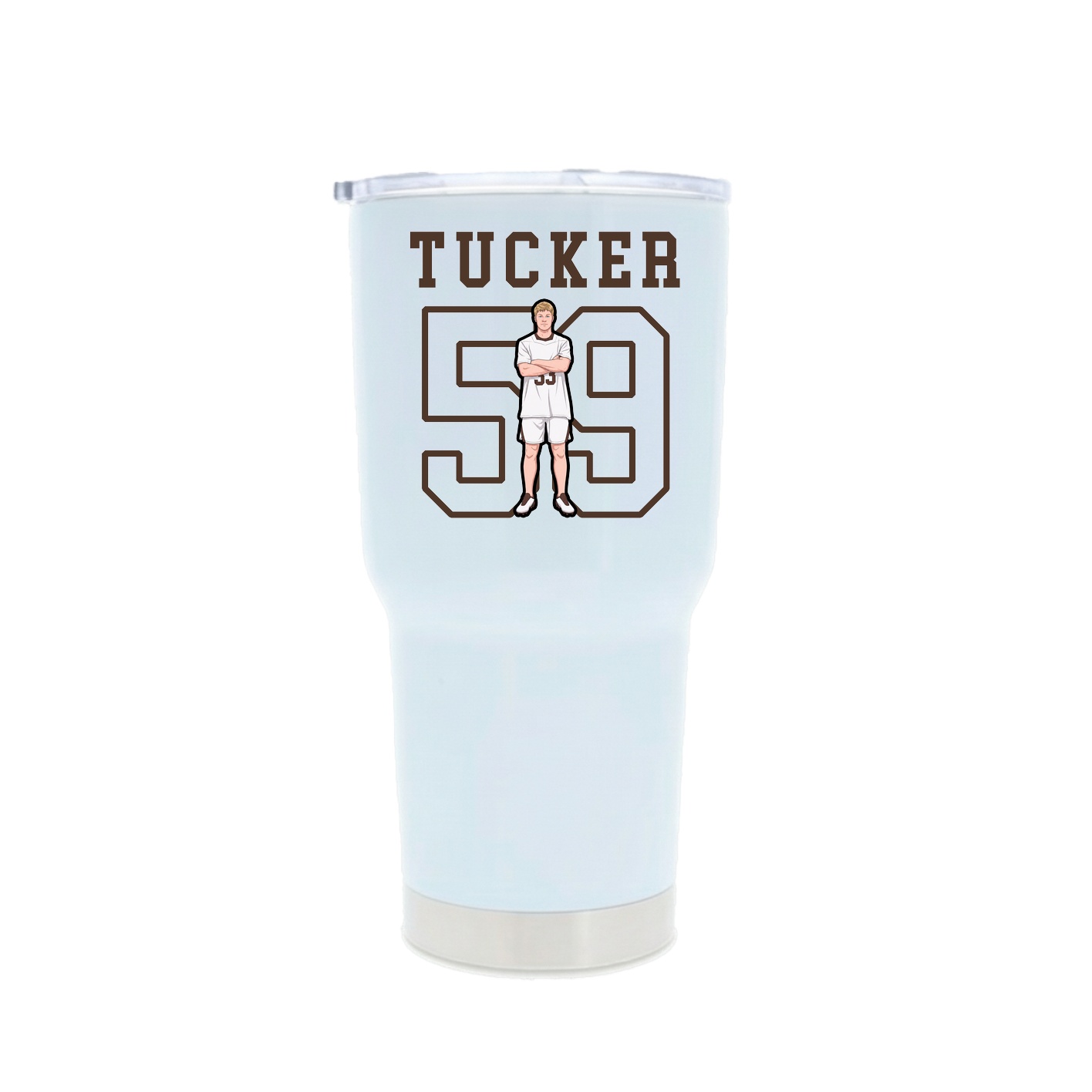 30oz Stainless Steel Tumbler — Shirsey in White