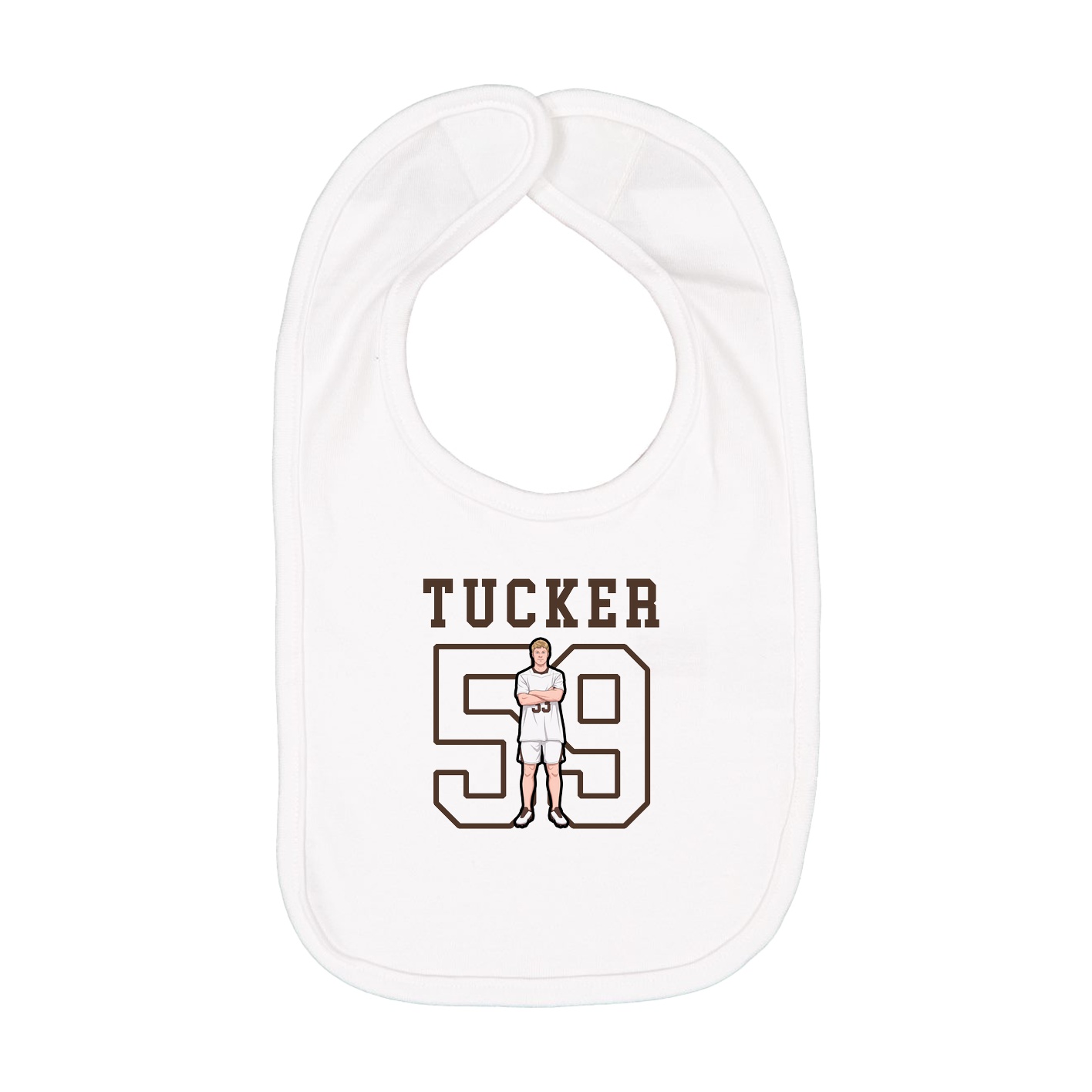 Infant Bib — Shirsey in White