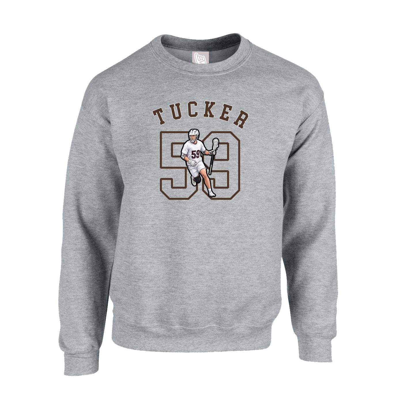 Fleece Crew — Shirsey Arch in Grey