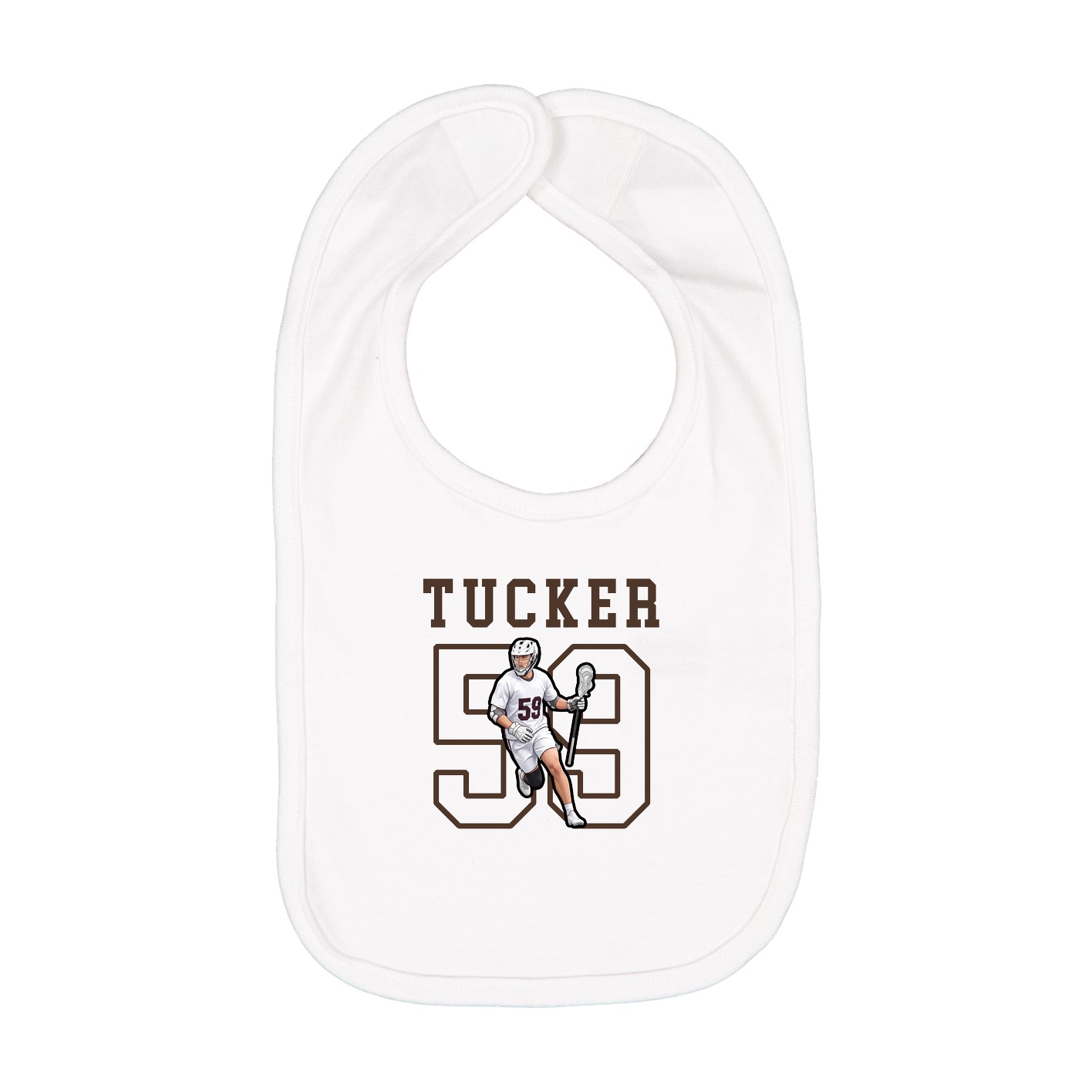 Infant Bib — Shirsey in White