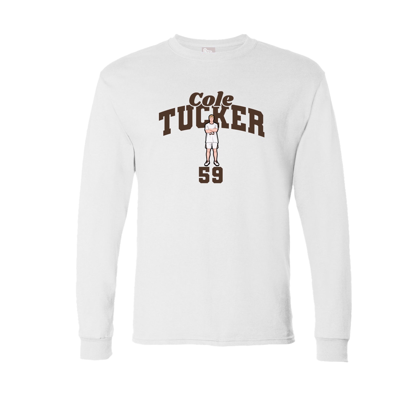 Long Sleeve Tee — Signature Arch in White