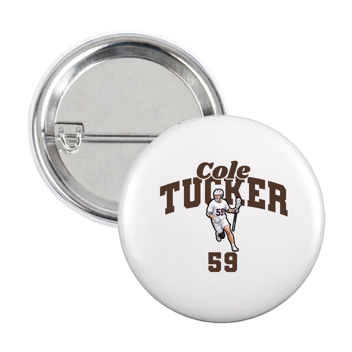 Game Day Button — Signature Arch in White