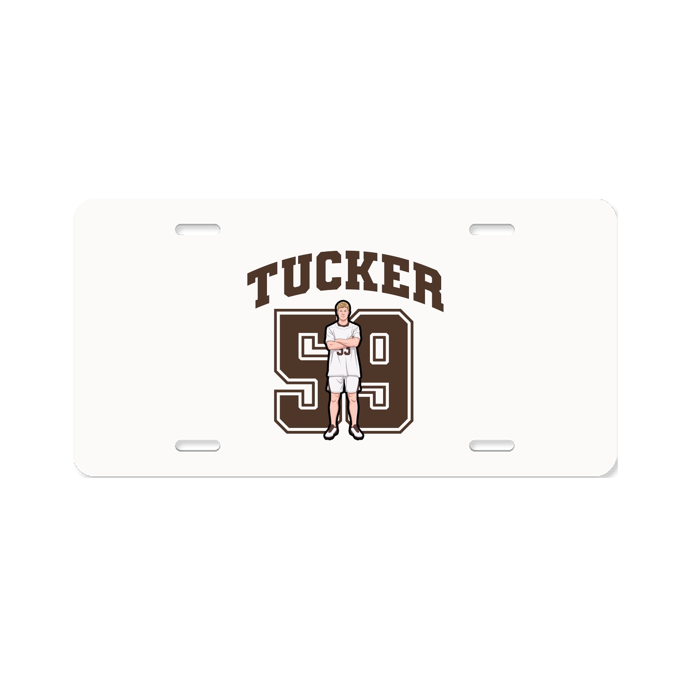 License Plate — Number in Classic