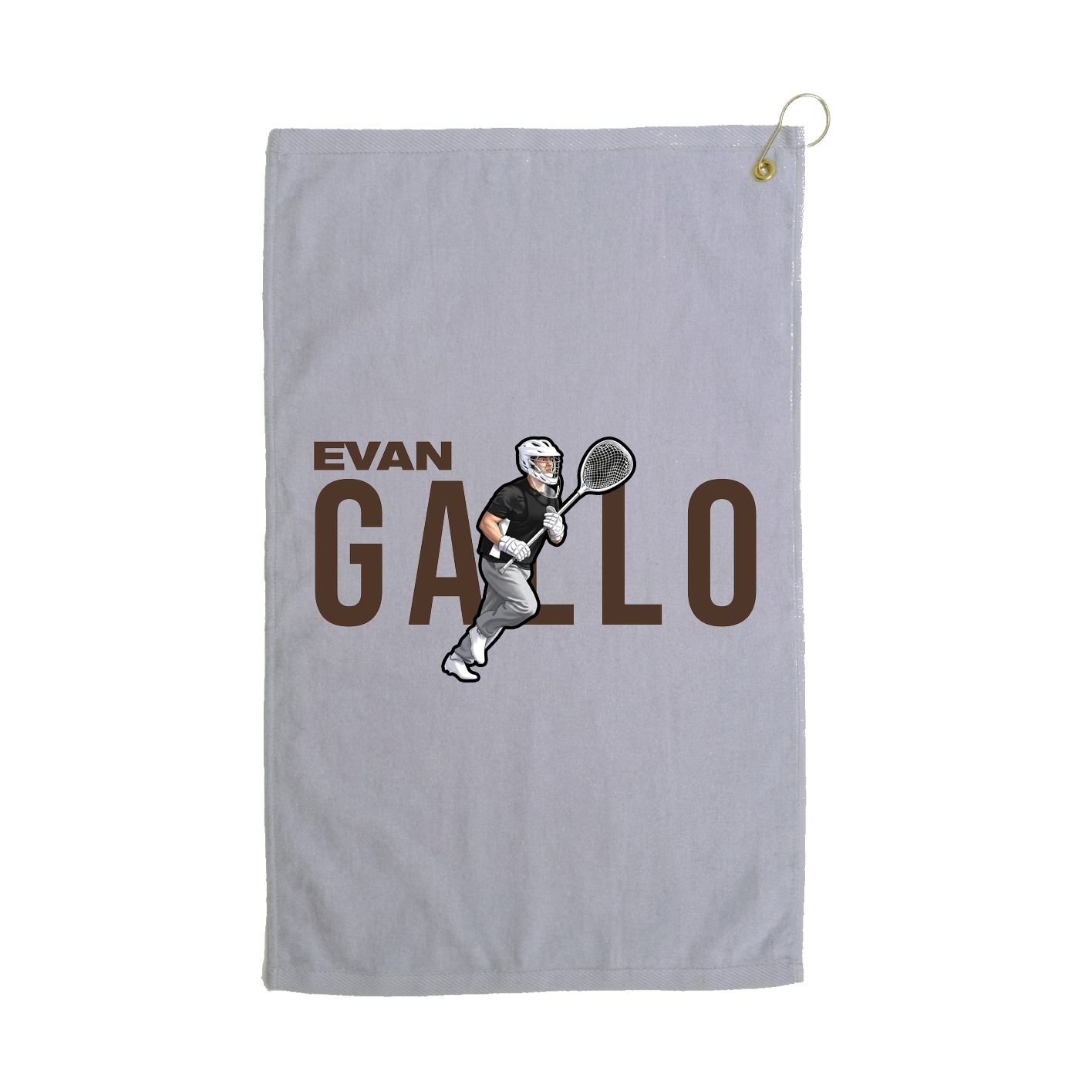 Golf Towel — Player Name in Grey
