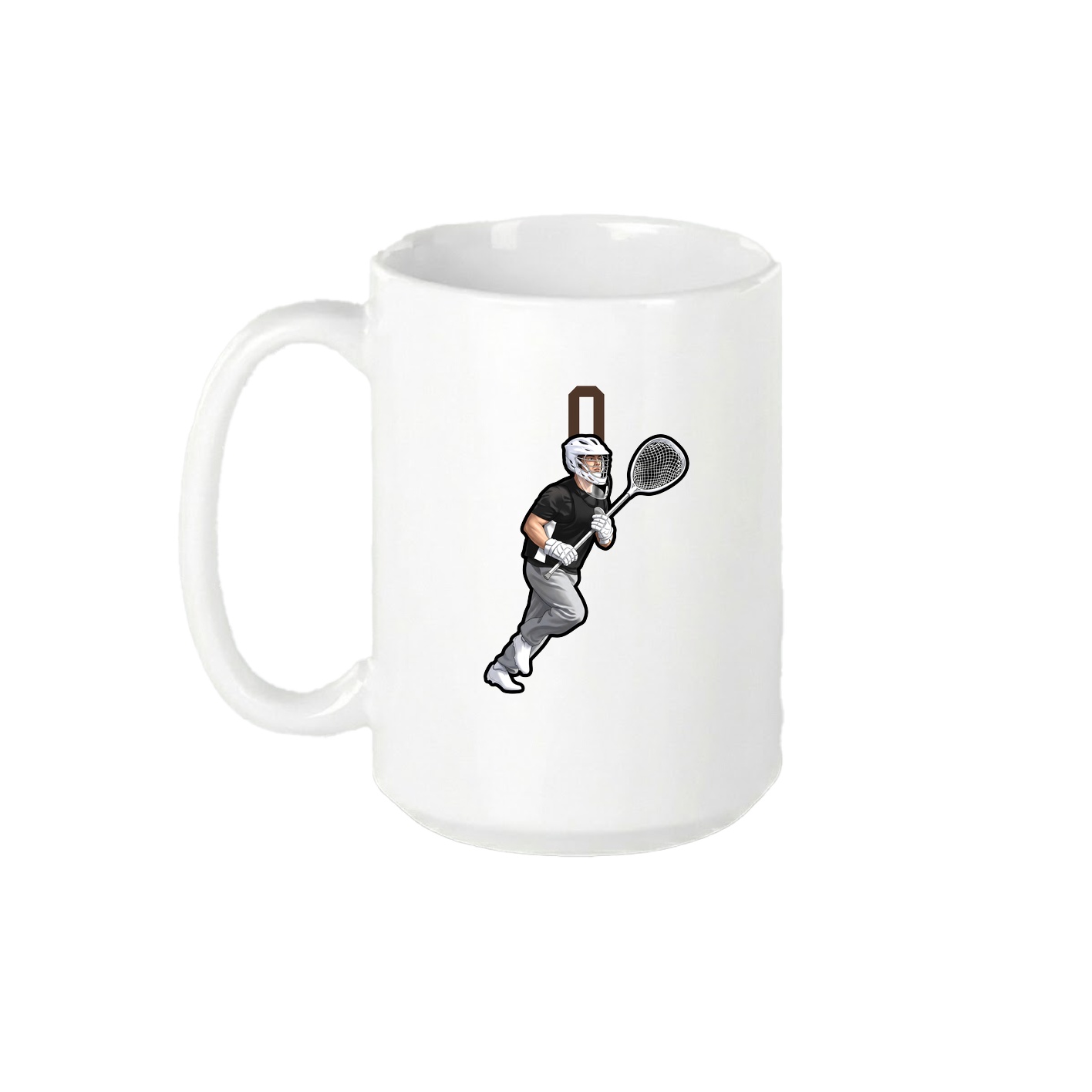 15oz Coffee Mug — Number Top in White