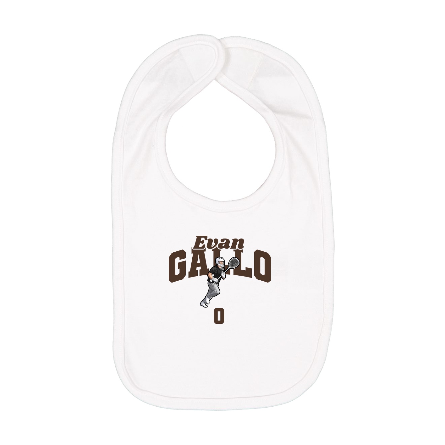 Infant Bib — Signature Arch in White