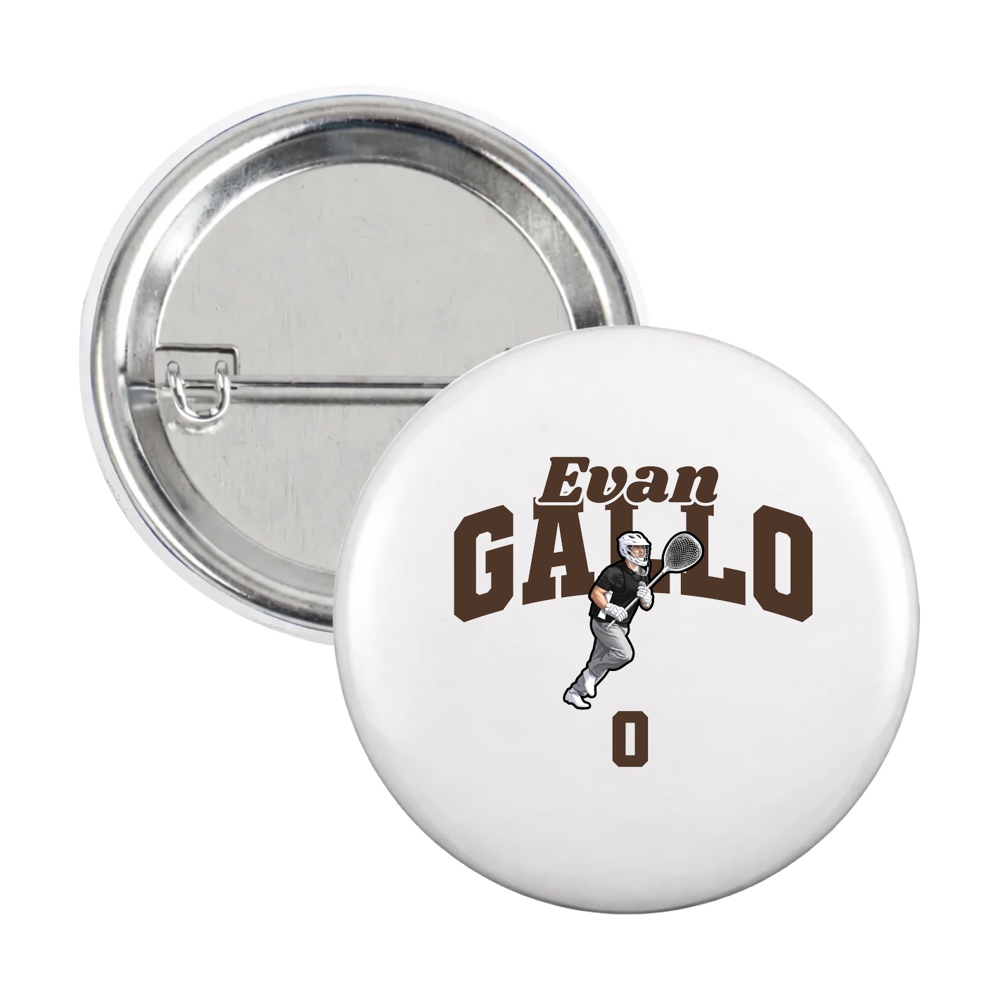 Game Day Button — Signature Arch in White