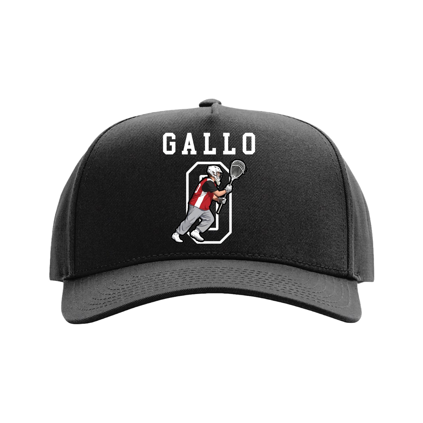 Full Fabric Five-Panel Champ Cap — Shirsey in Black