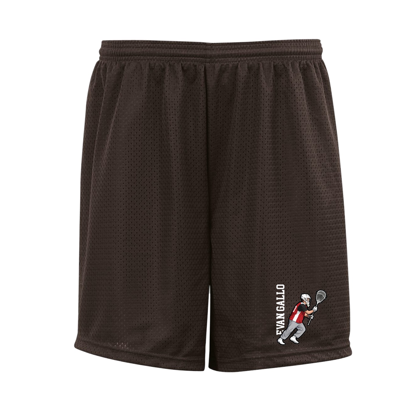 Shorts — Name Vertical in Brown