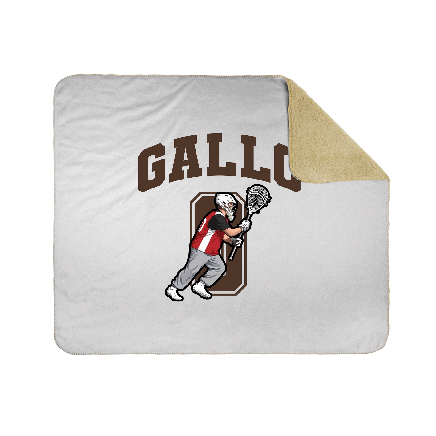 Throw Blanket — Number in White