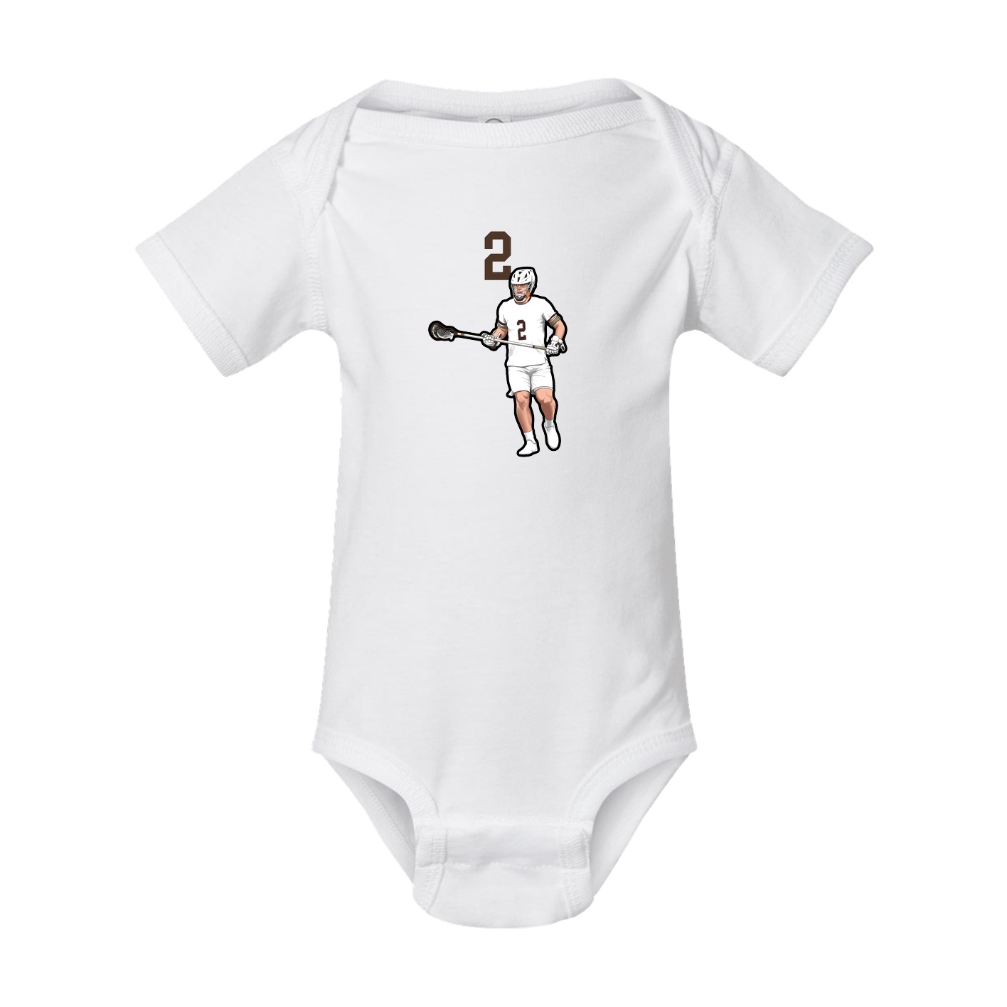 Baby Onesie — Number Top in White