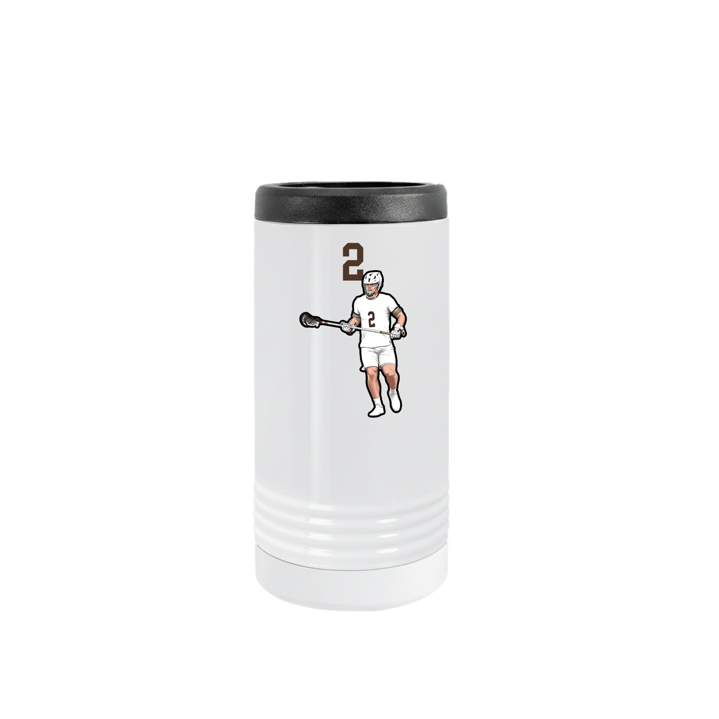 Slim Beverage Holder — Number Top in White