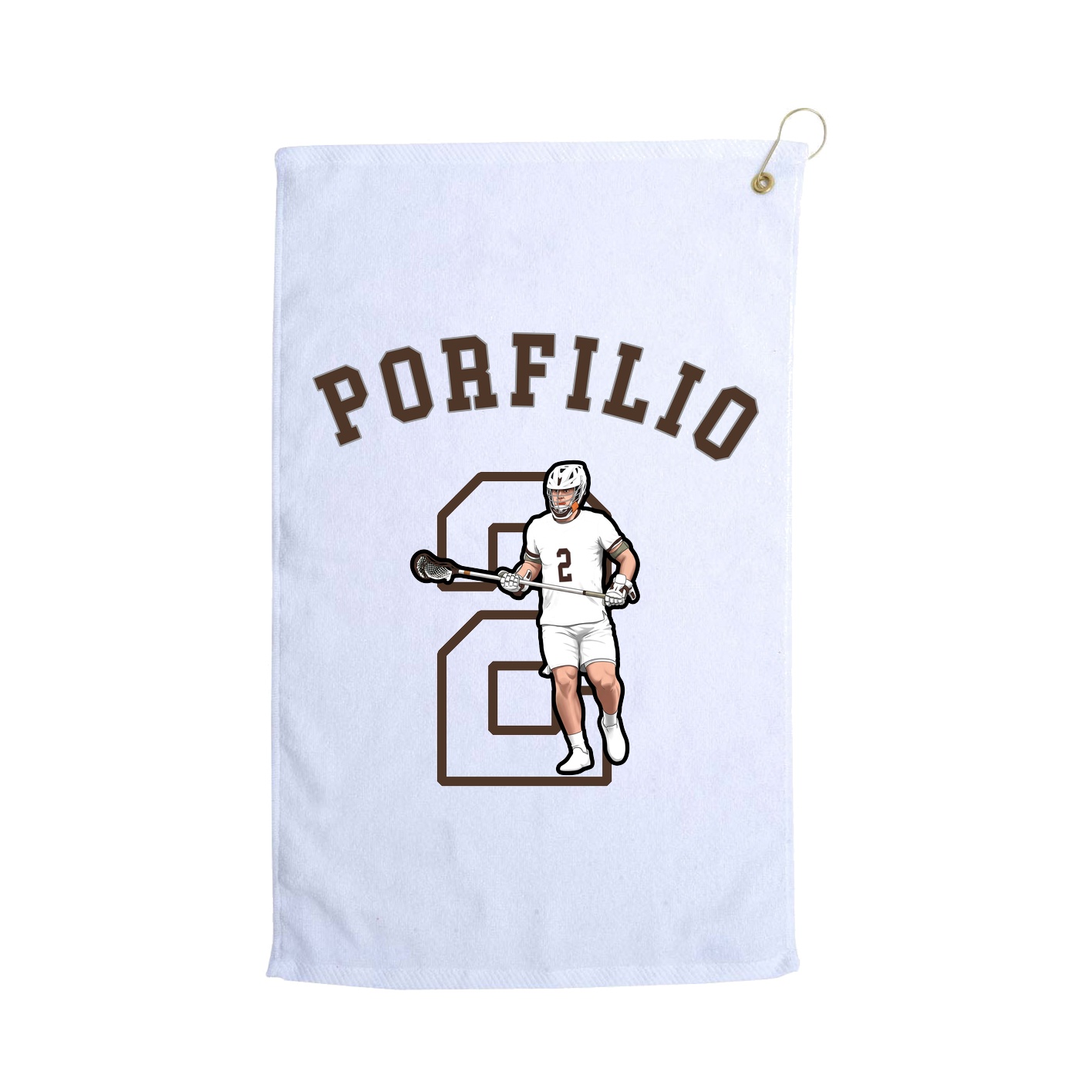 Golf Towel — Shirsey Arch in White