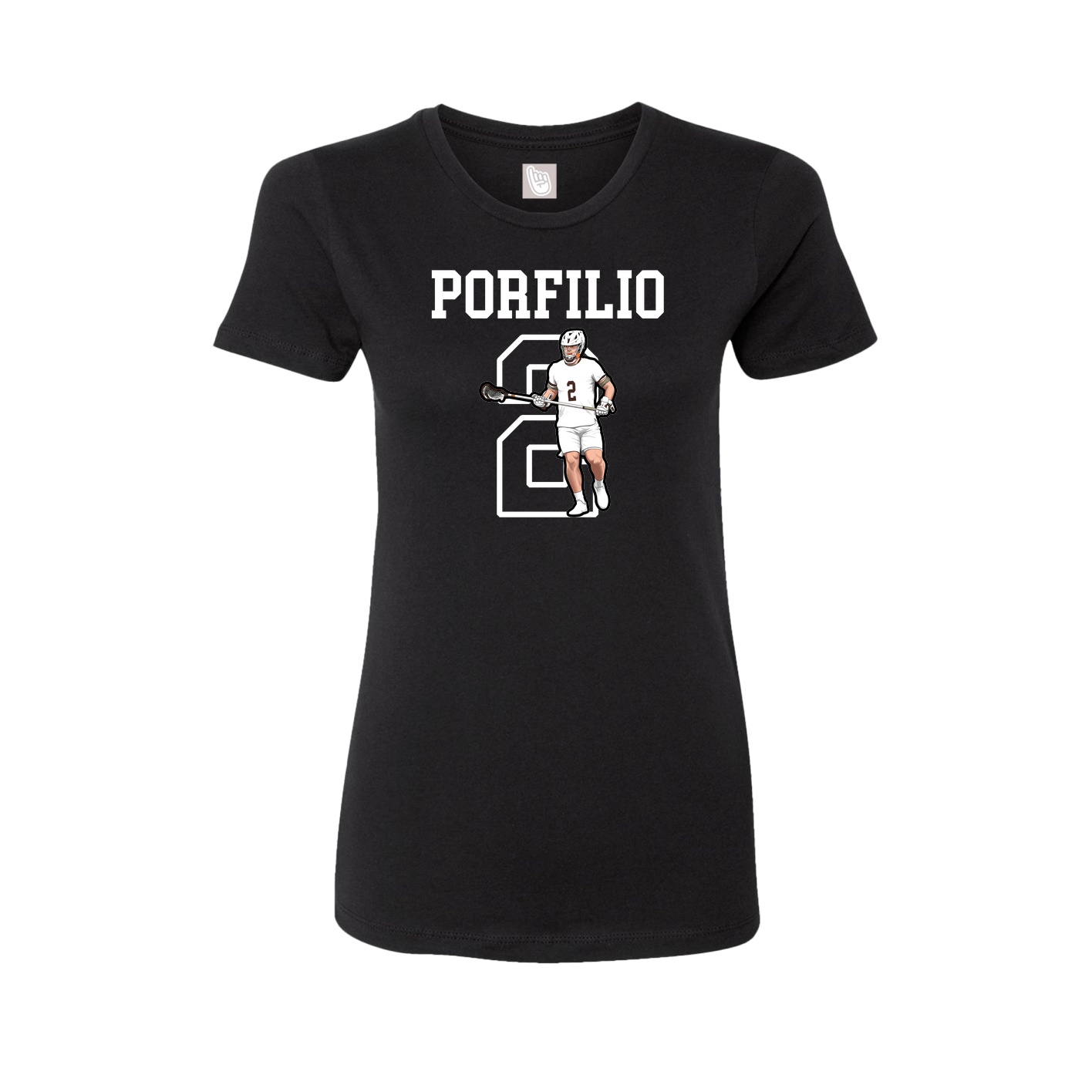 Fitted Women's Tee — Shirsey in Black