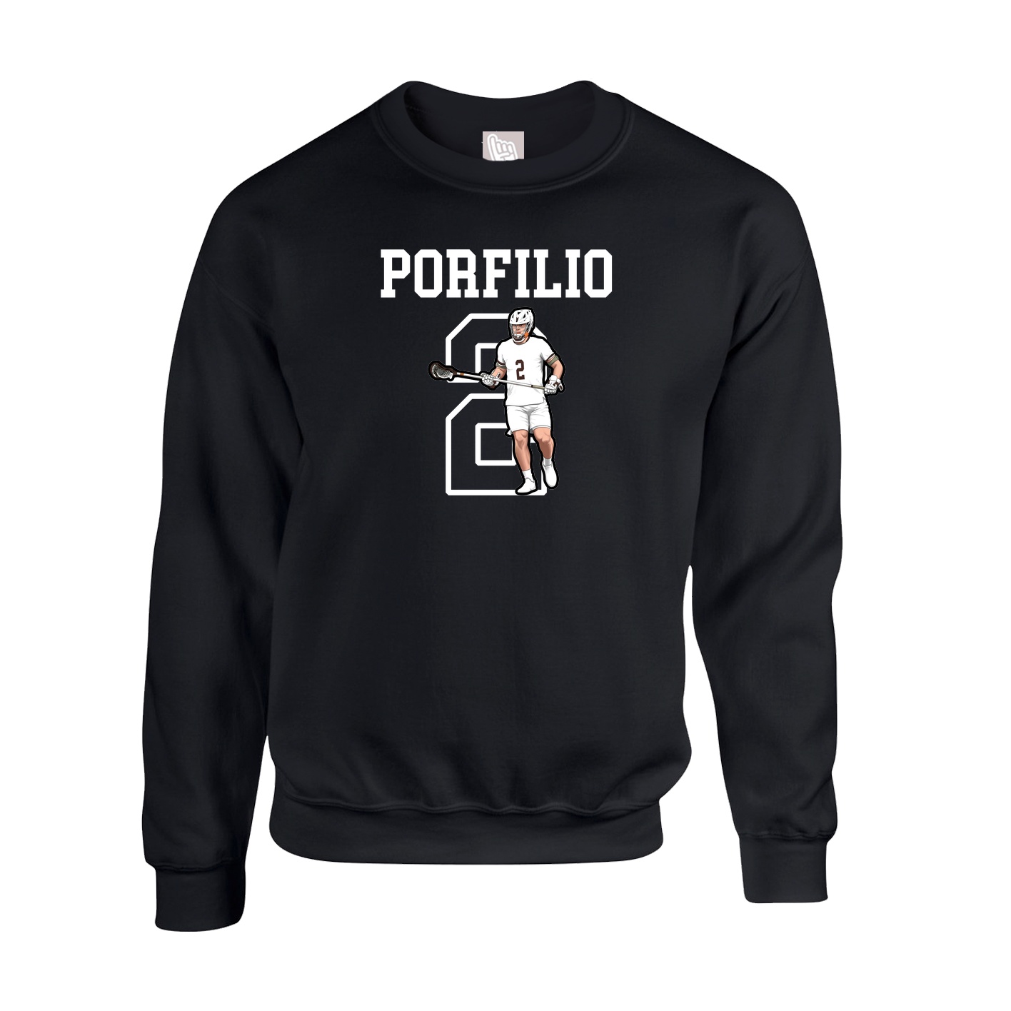 Fleece Crew — Shirsey in Black