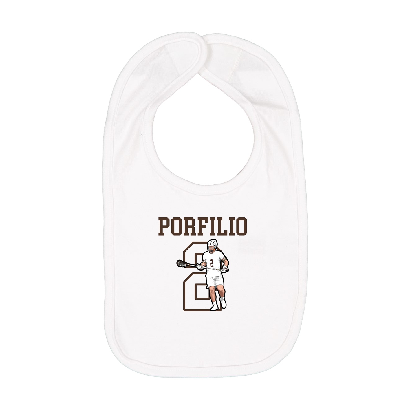 Infant Bib — Shirsey in White