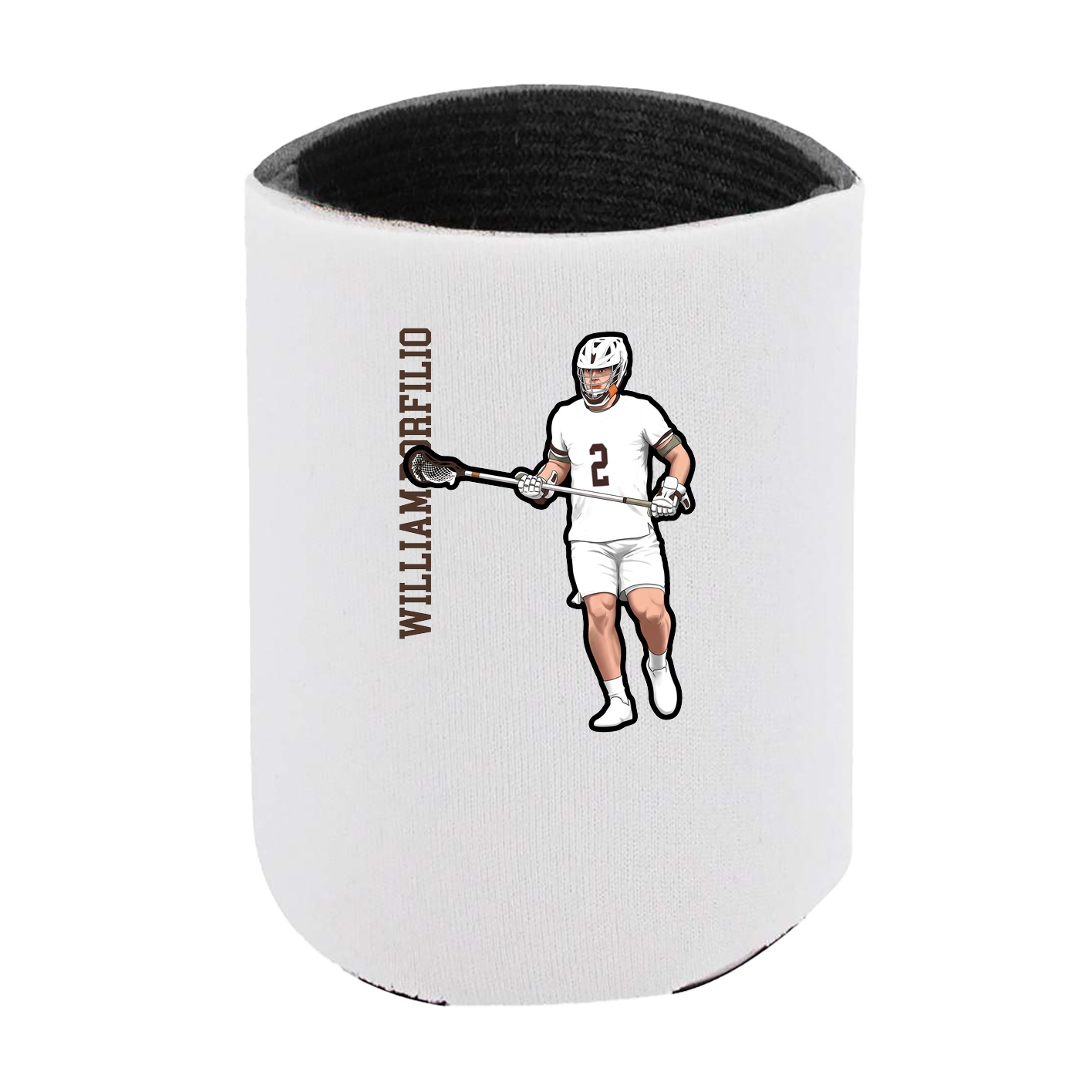 Can Holder — Name Vertical in White