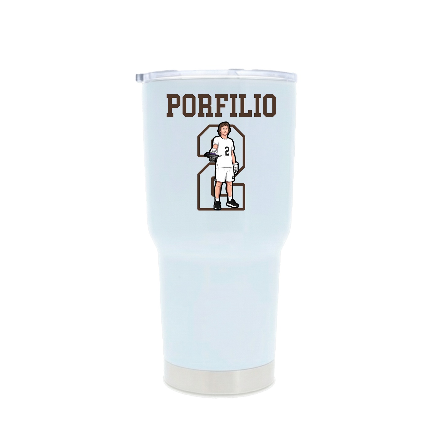 30oz Stainless Steel Tumbler — Shirsey in White