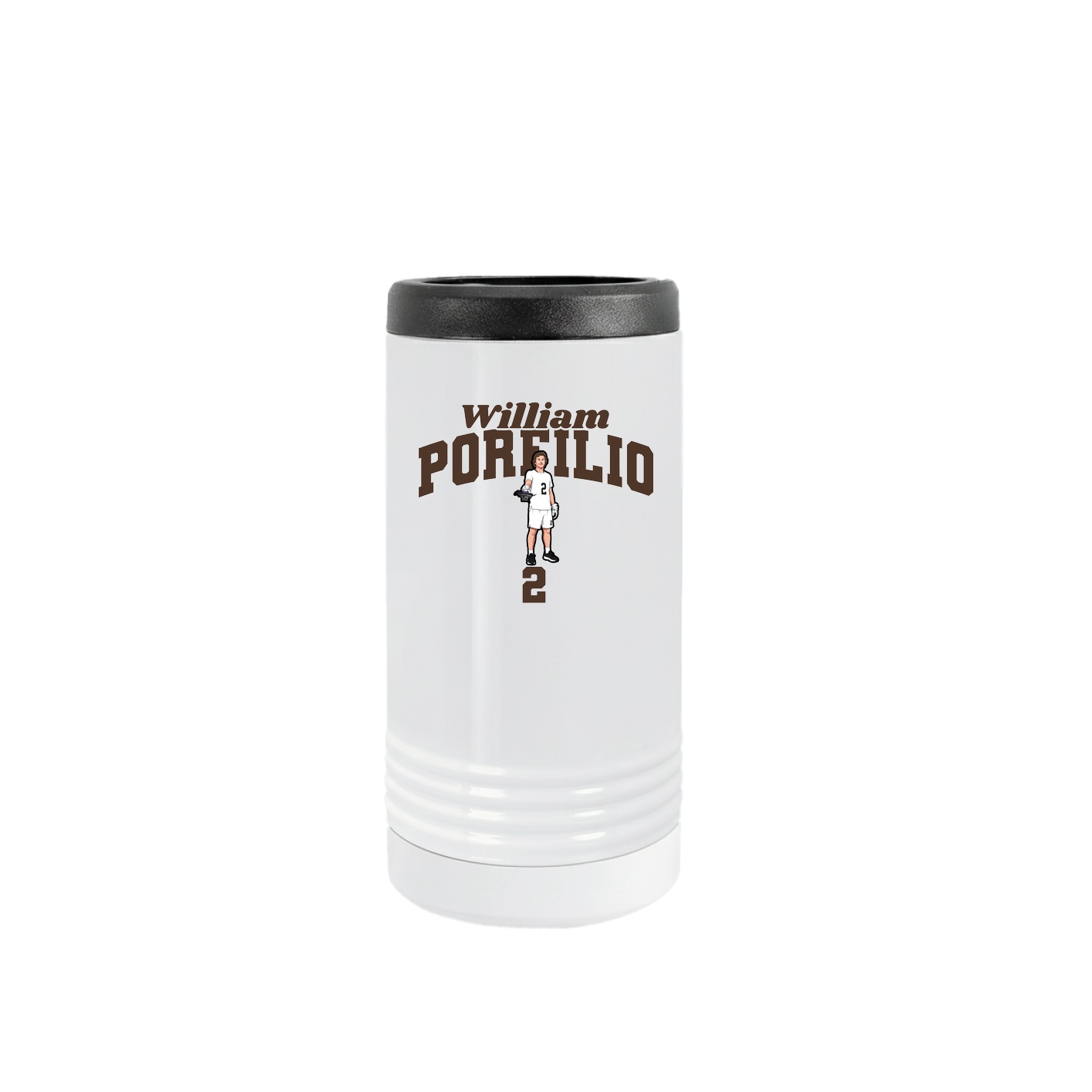 Slim Beverage Holder — Signature Arch in White