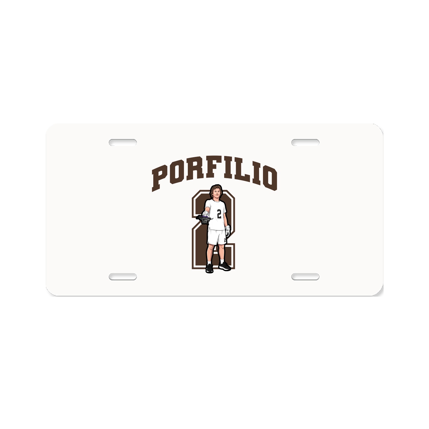 License Plate — Number in Classic