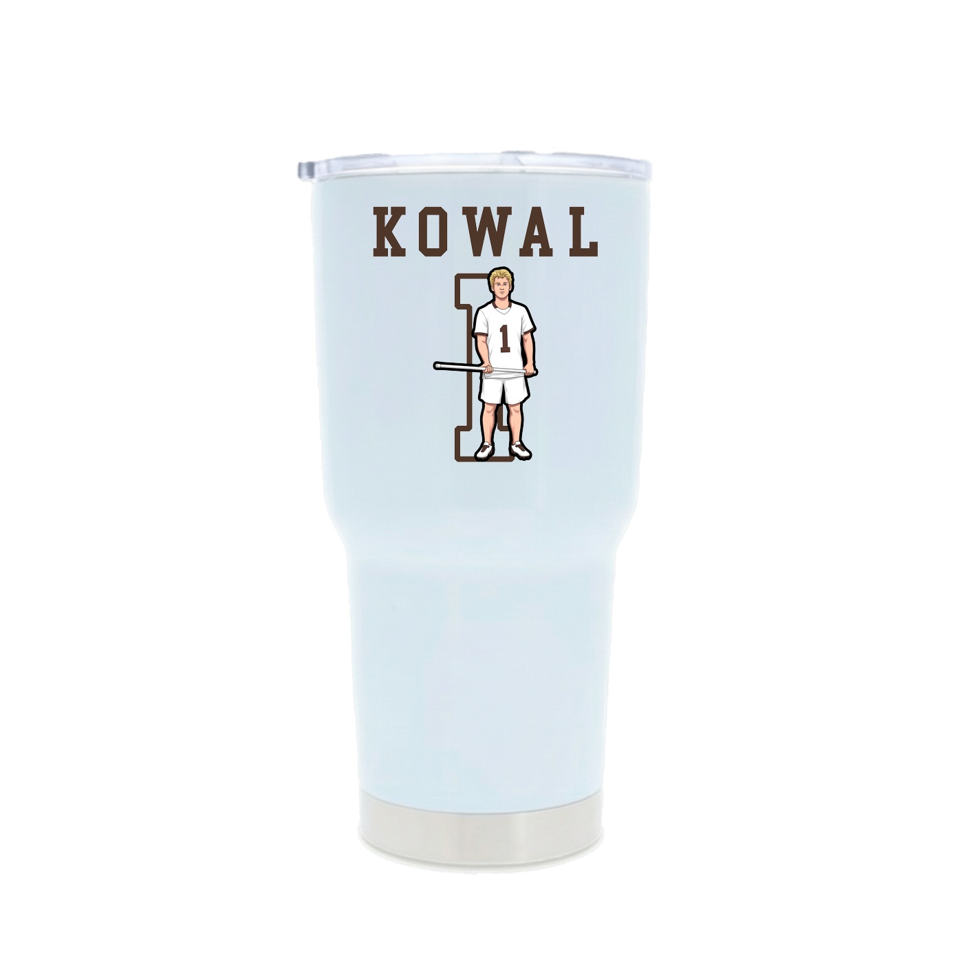 30oz Stainless Steel Tumbler — Shirsey in White