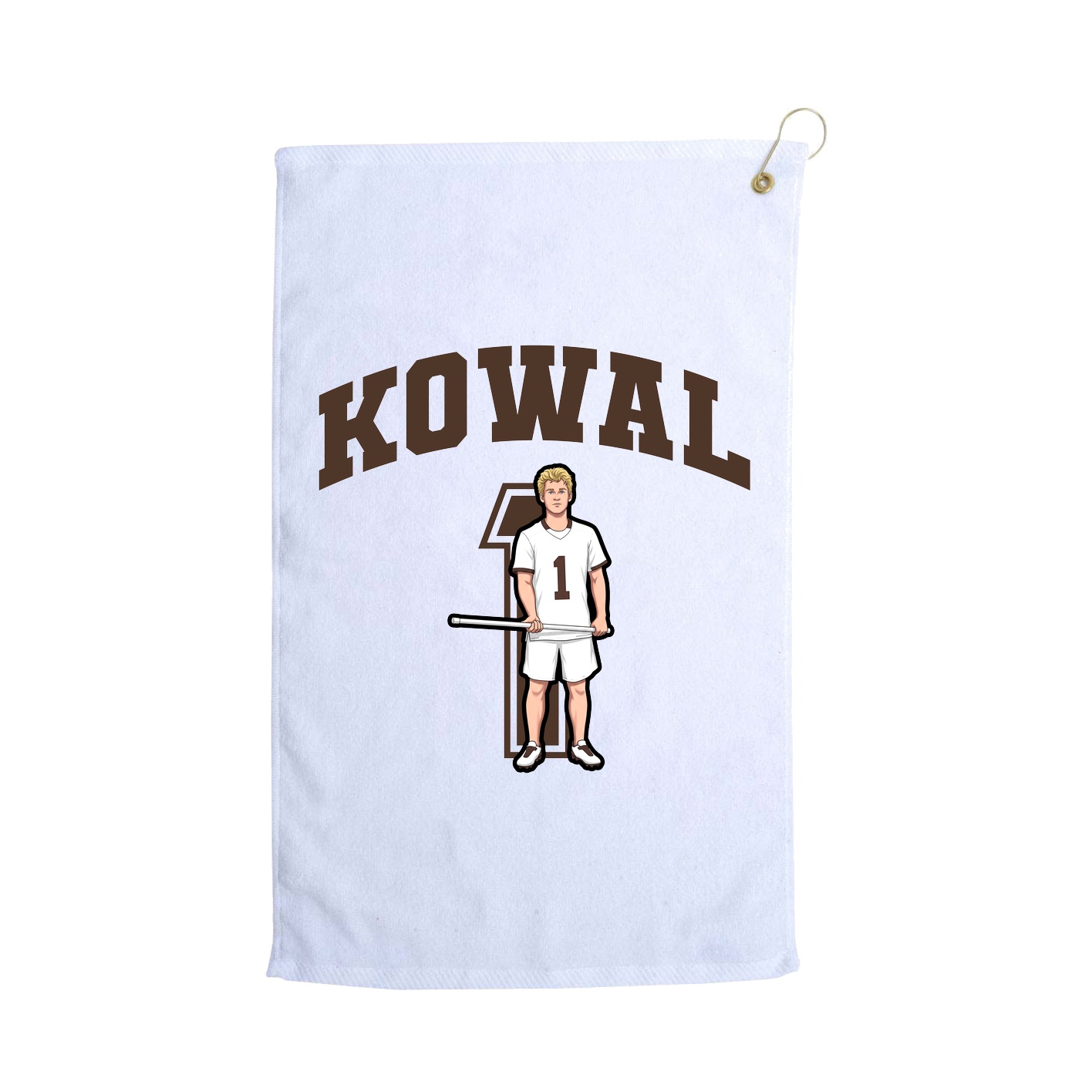 Golf Towel — Number in White