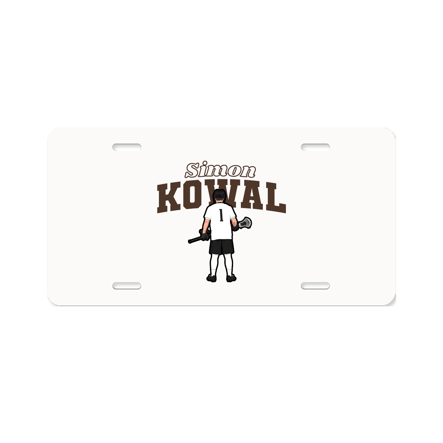 License Plate — Name Arch in Classic
