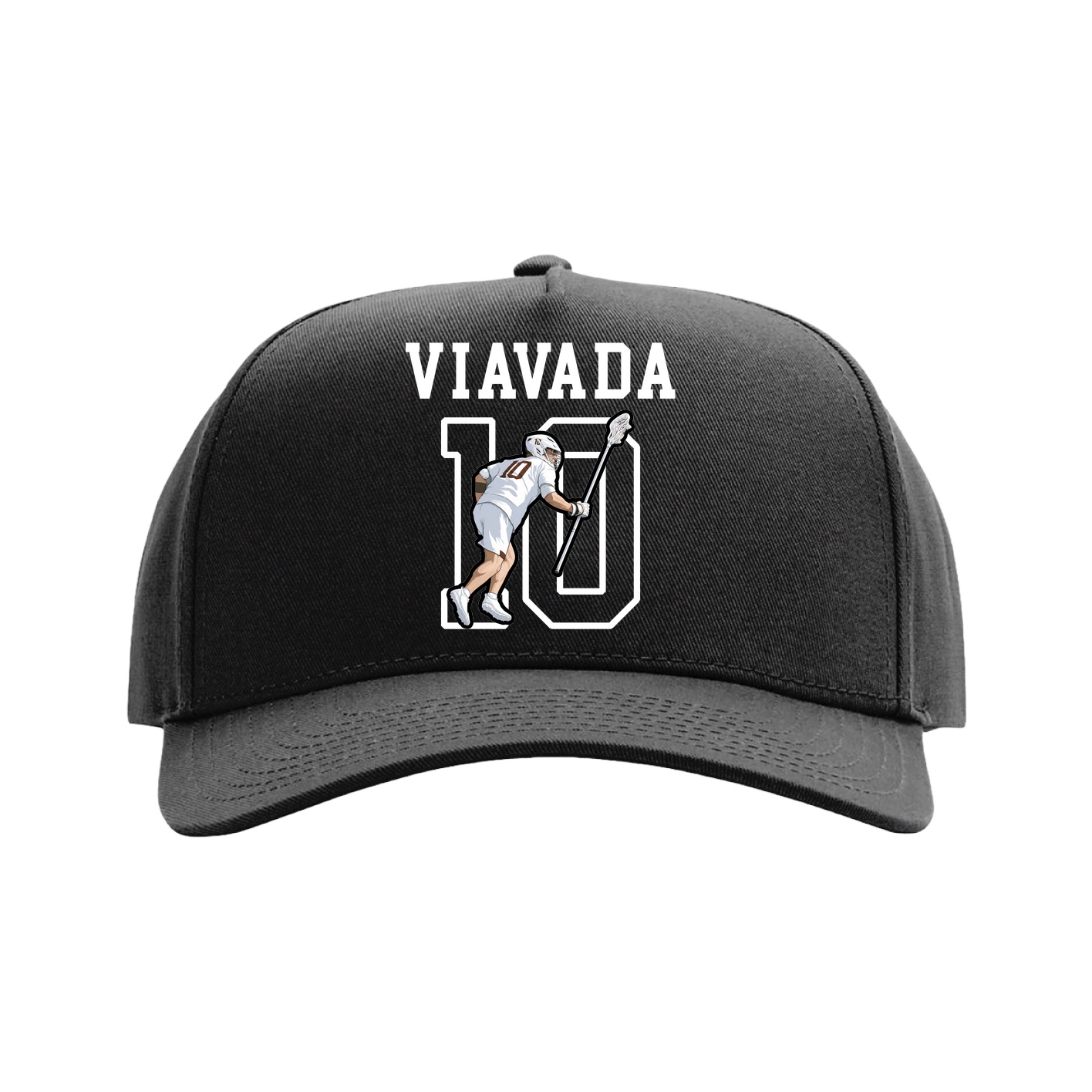Full Fabric Five-Panel Champ Cap — Shirsey in Black