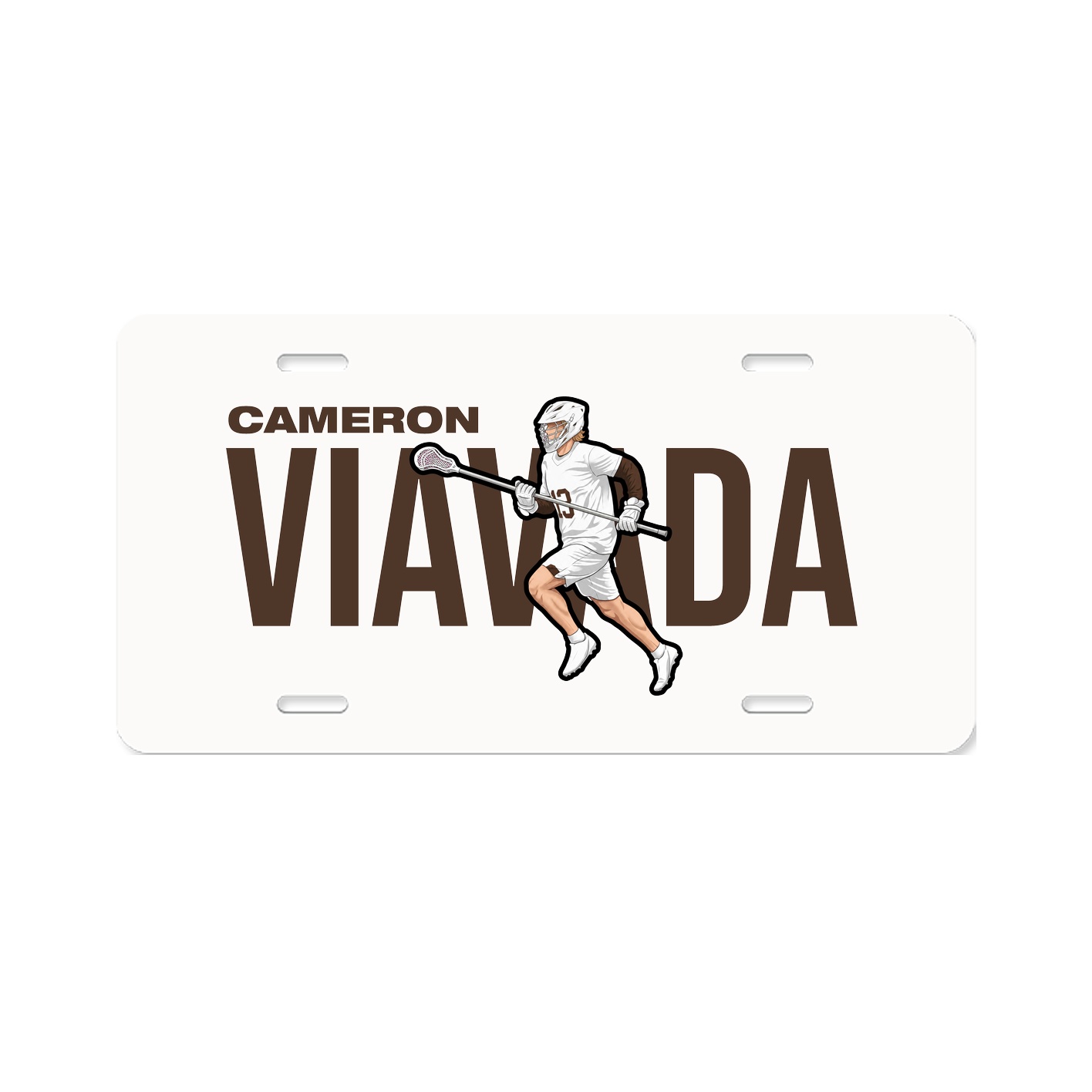 License Plate — Player Name in Classic