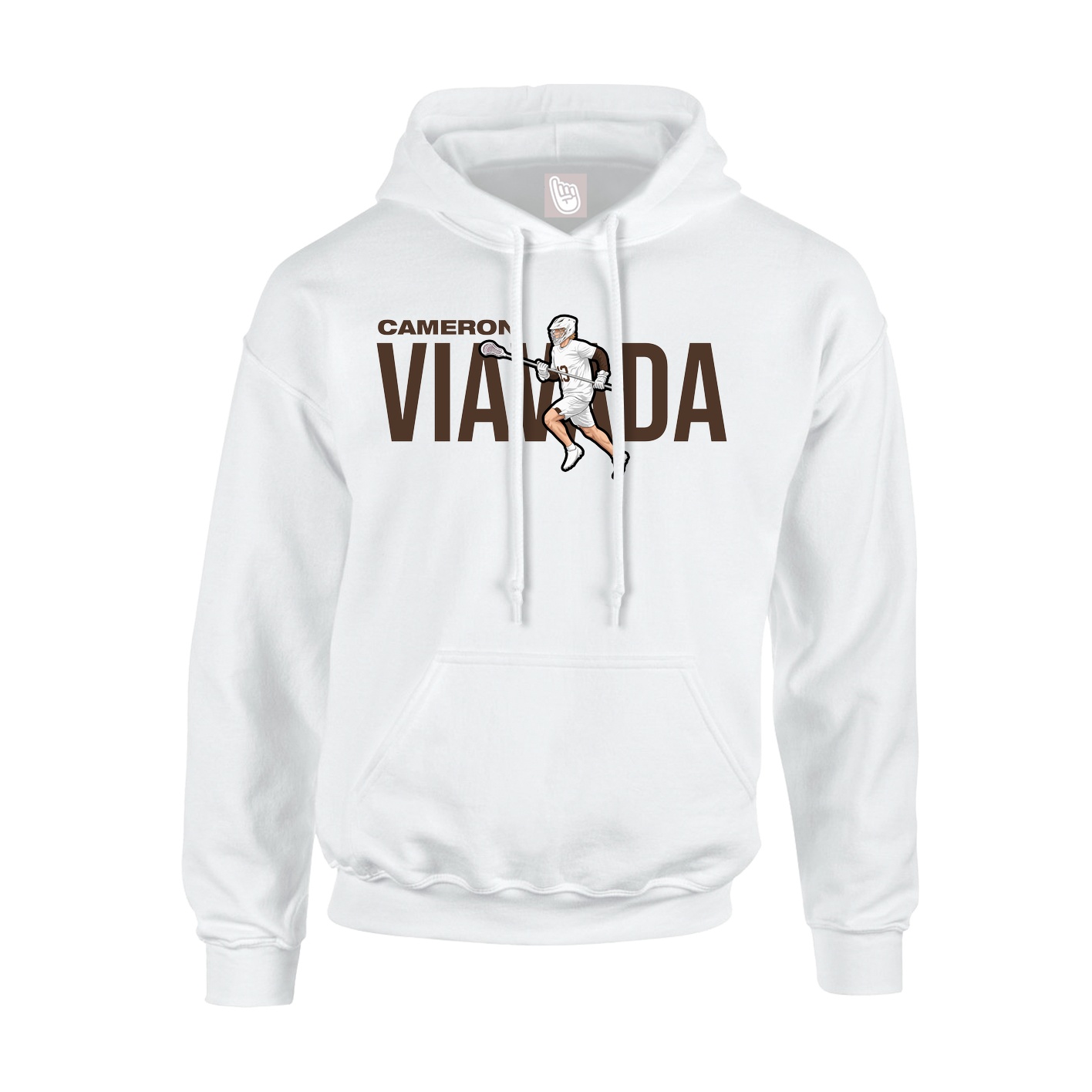Youth Hoodie — Player Name in White