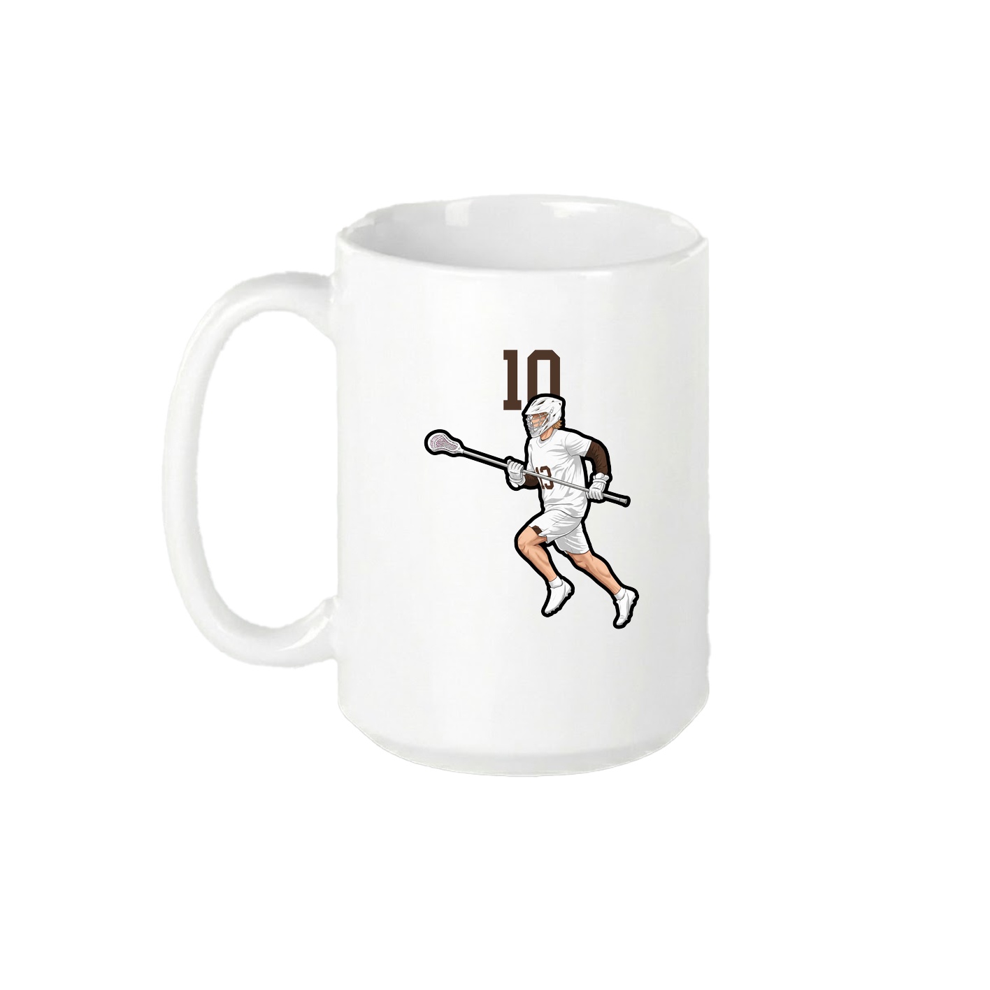 15oz Coffee Mug — Number Top in White
