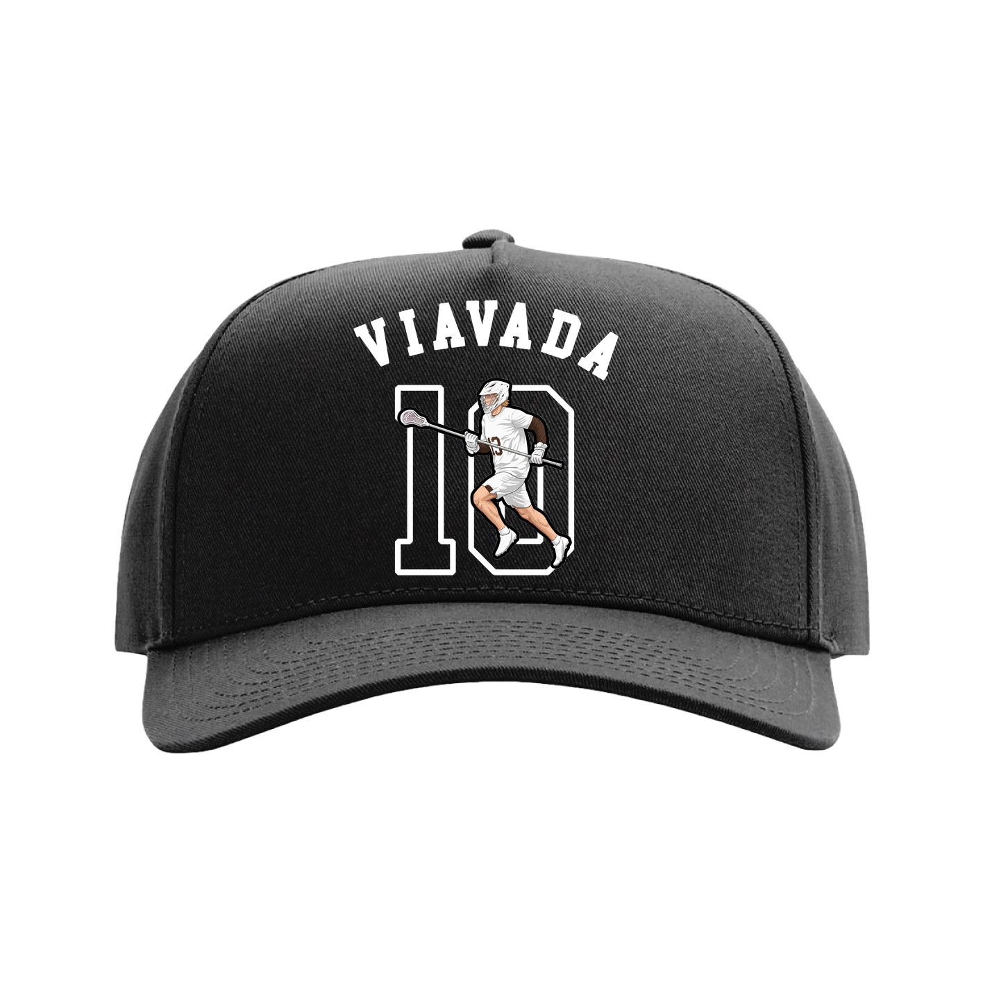 Full Fabric Five-Panel Champ Cap — Shirsey Arch in Black
