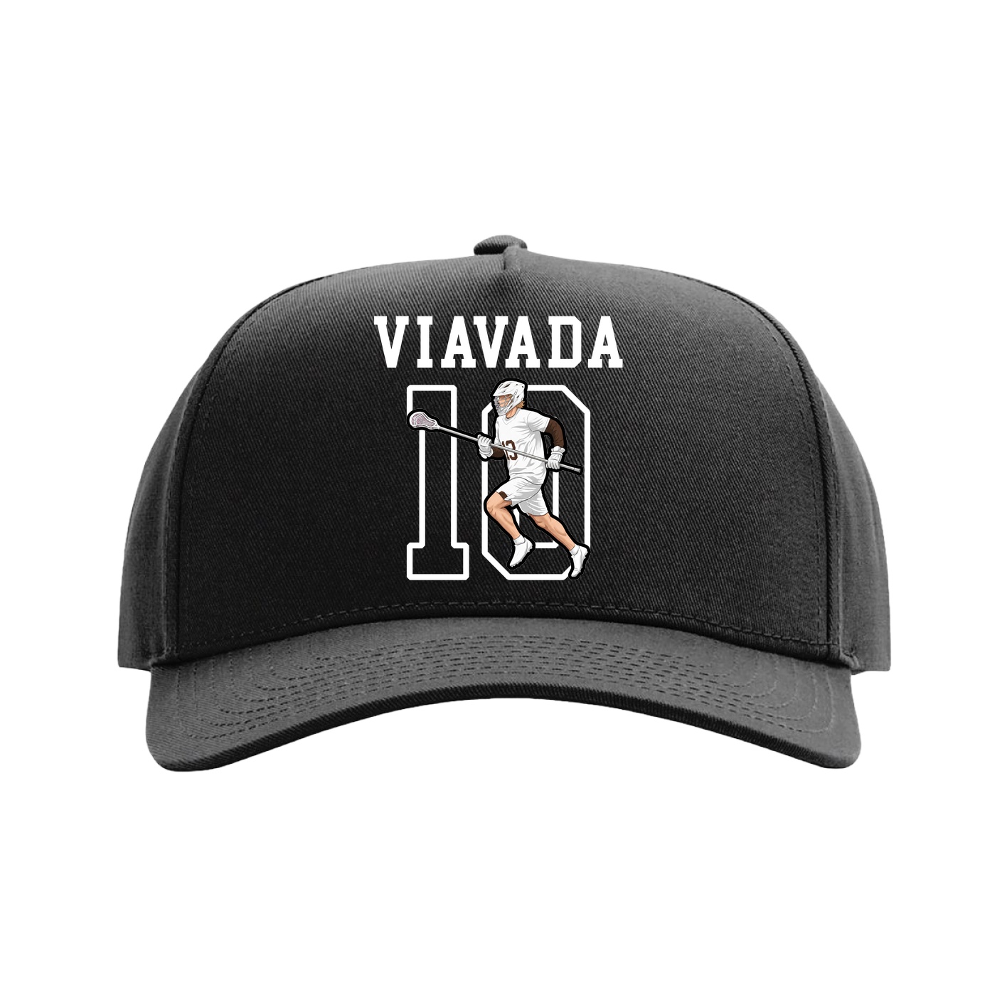 Full Fabric Five-Panel Champ Cap — Shirsey in Black