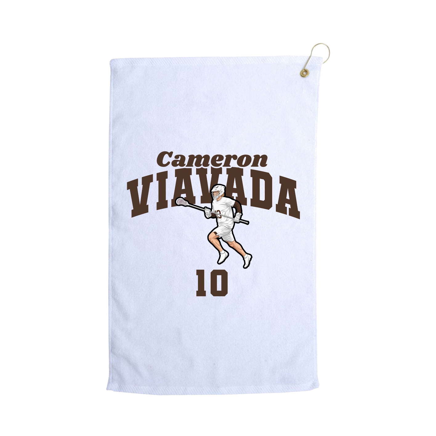 Golf Towel — Signature Arch in White