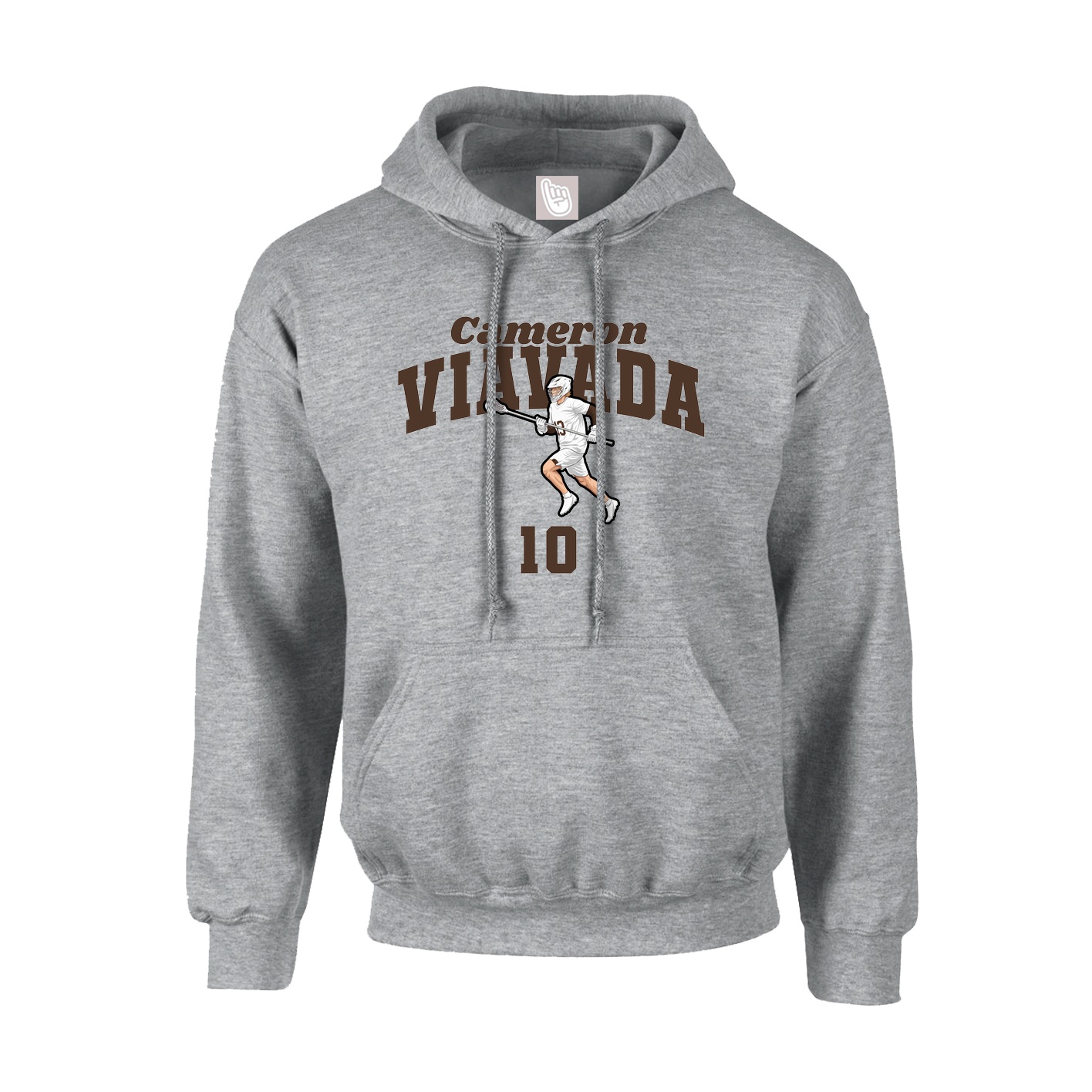 Youth Hoodie — Signature Arch in Grey